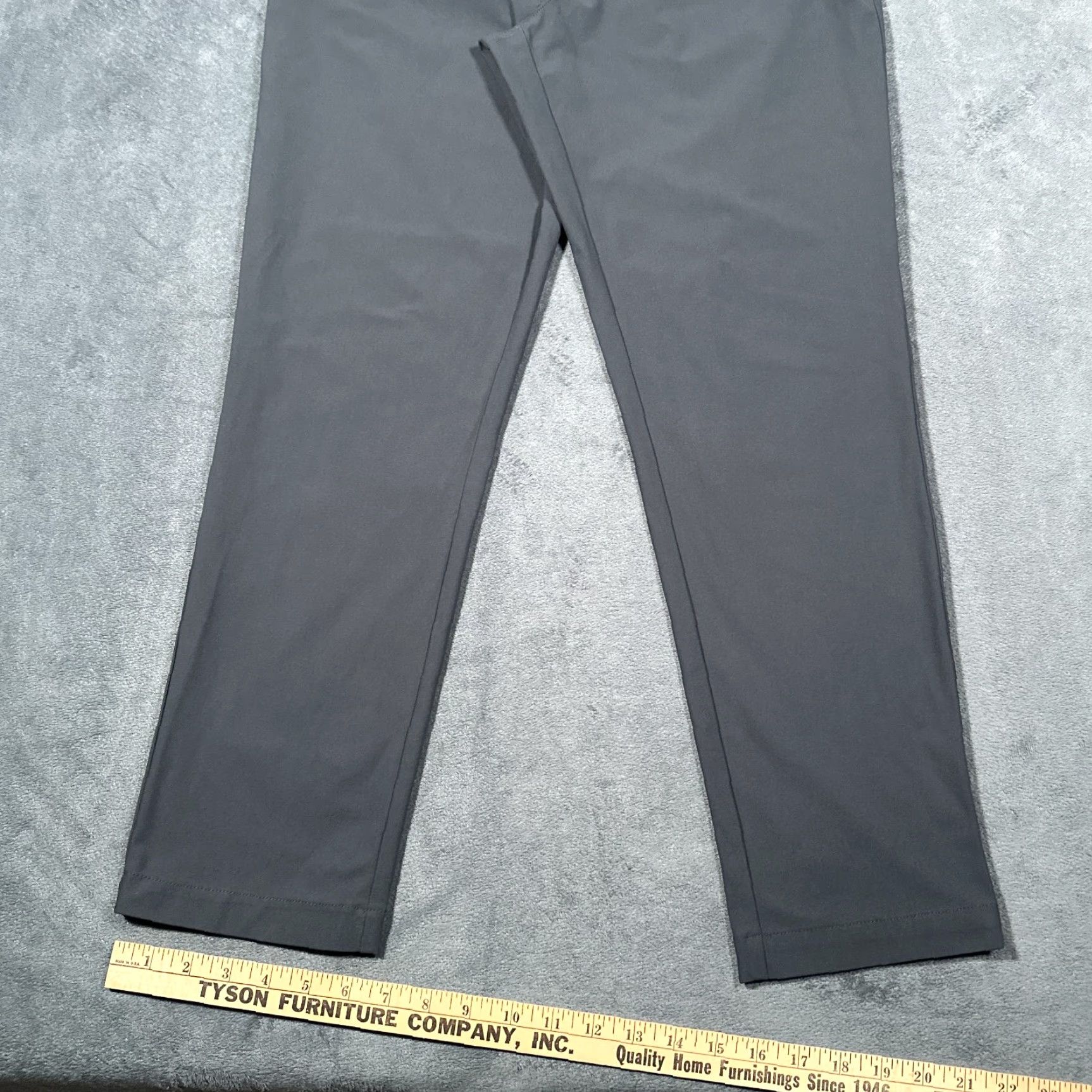 Vintage VRST Slim Performance Golf Pants Mens 38x30 Gray Slate 5-Pocket Casual Sports Size US 38 / EU 54 - 4 Thumbnail