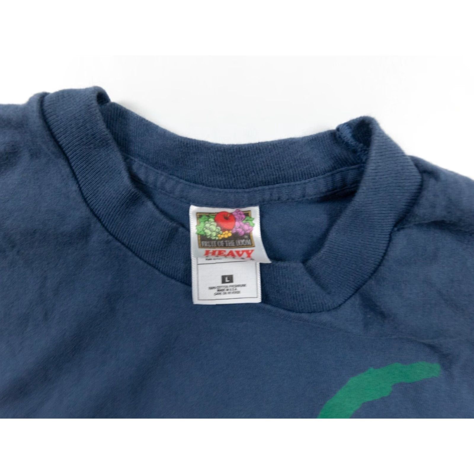 Fruit Of The Loom VINTAGE Fruit of the Loom T-Shirt Adult Large Blue 90s Short Sleeve Mens Size US L / EU 52-54 / 3 - 5 Thumbnail