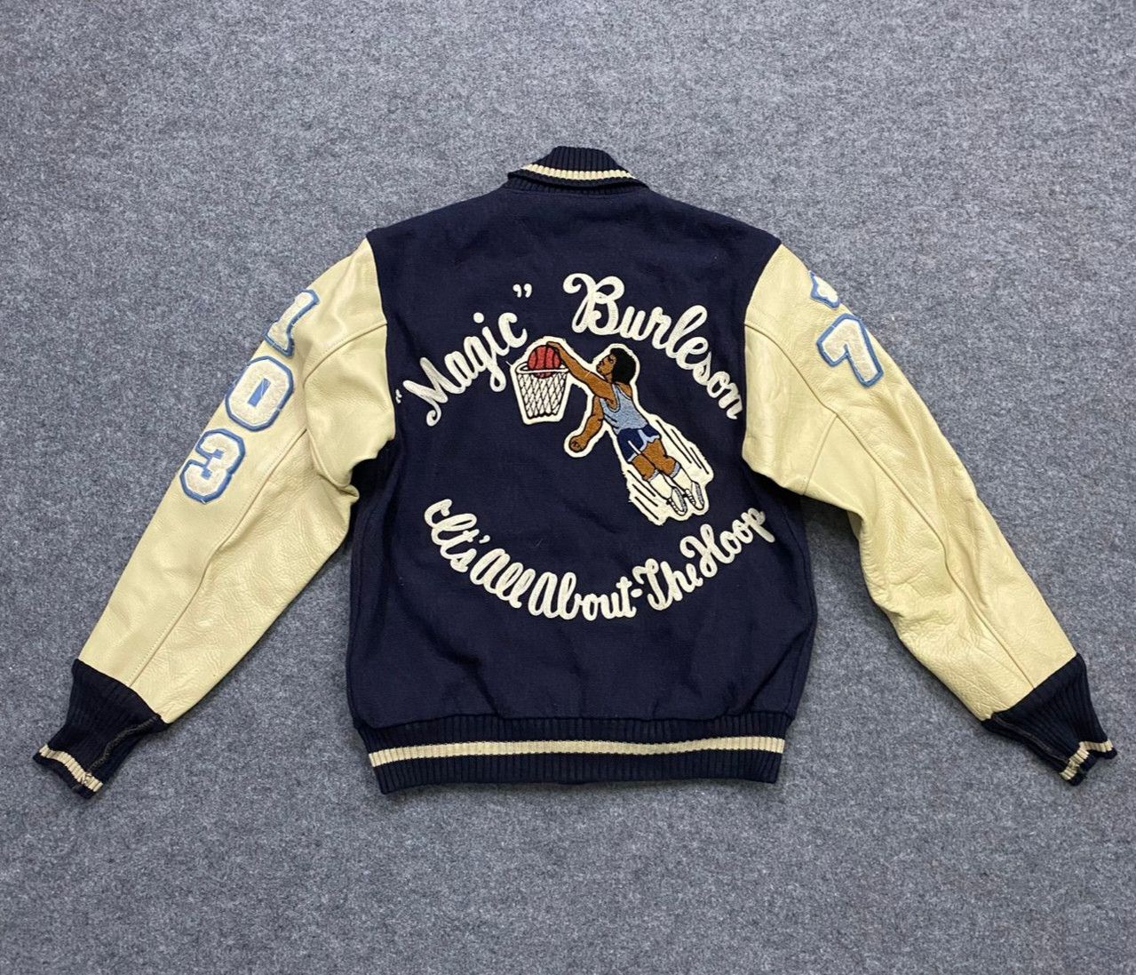 Vintage Vintage 70s Warehouse Basketball Varsity Jacket Size US M / EU 48-50 / 2 - 2 Thumbnail