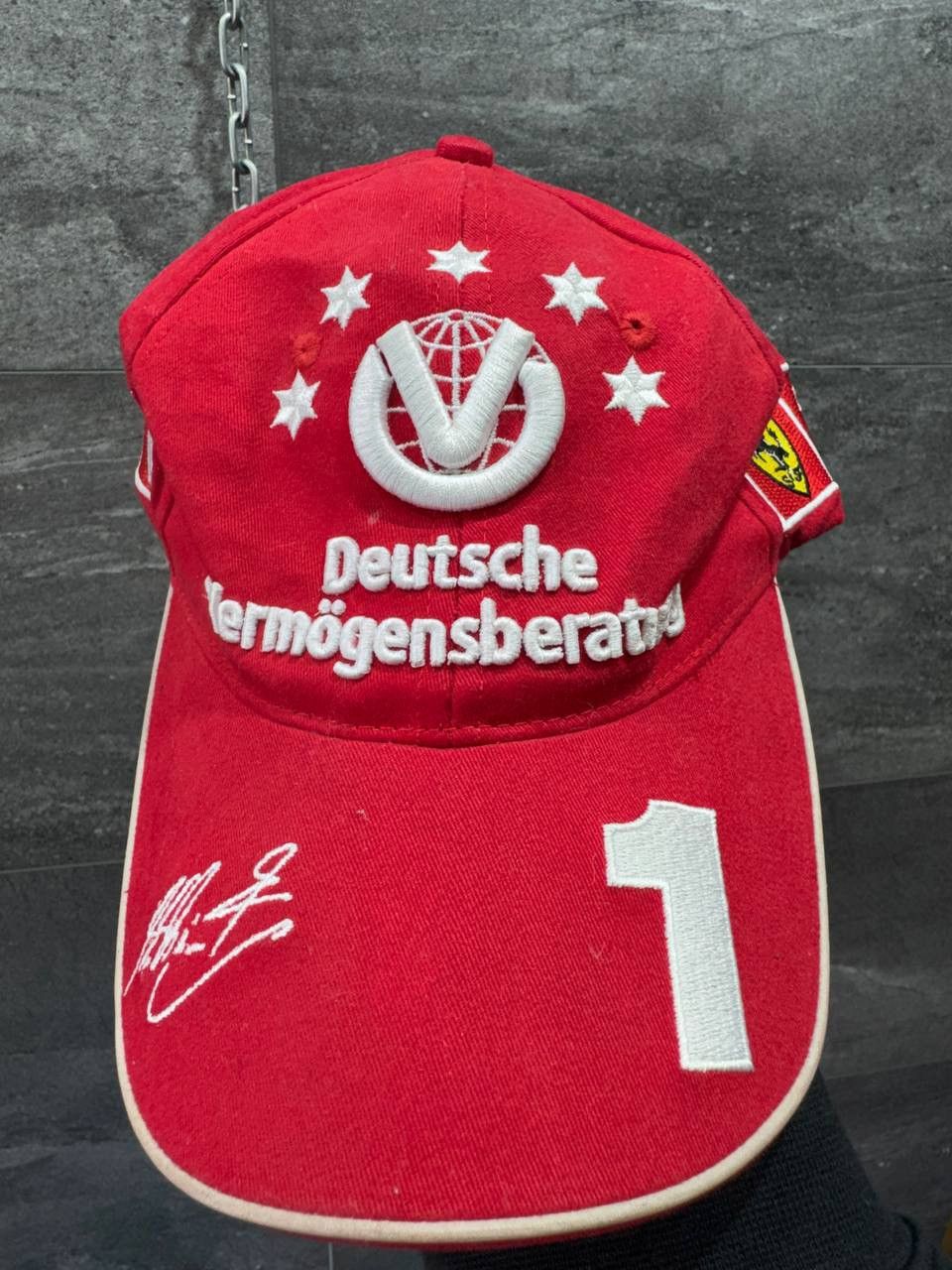 Vintage Ferrari F1 Michael Schumacher Deutsche 2003 Vintage Cap Size ONE SIZE - 1 Thumbnail