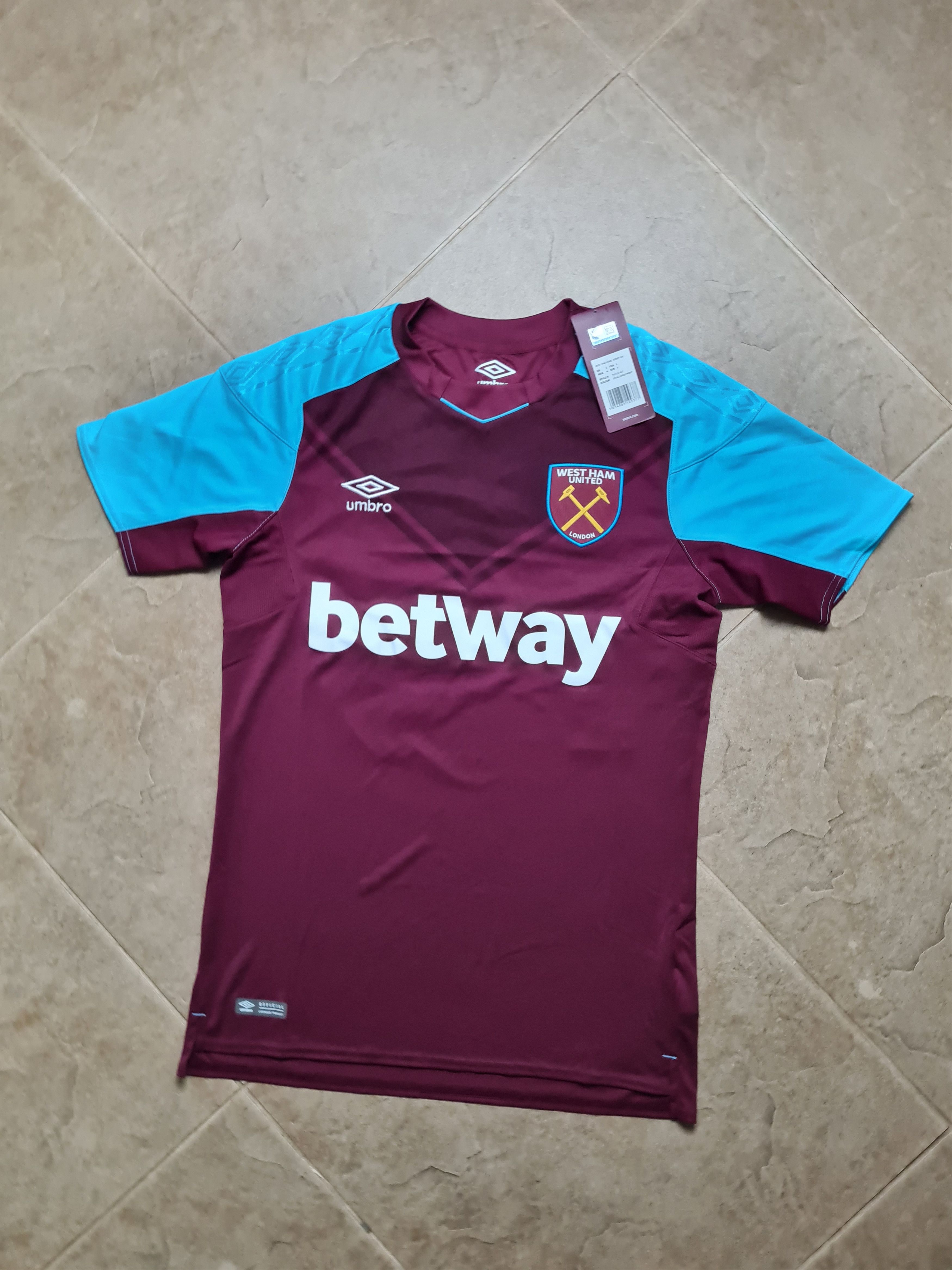 Umbro WEST HAM UNITED 2017-18 shirt trikot maglia camiseta #70 Size US S / EU 44-46 / 1 - 5 Thumbnail