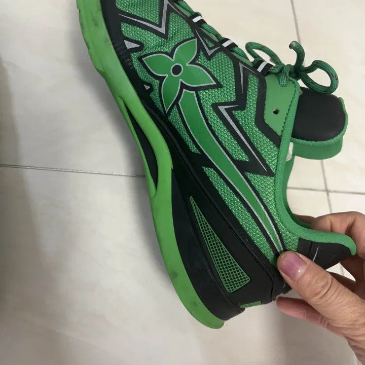 Louis Vuitton Louis Vuitton Sprint Green Lifestyle Sneakers for Men -2508 Size US 9.5 / EU 42-43 - 4 Thumbnail