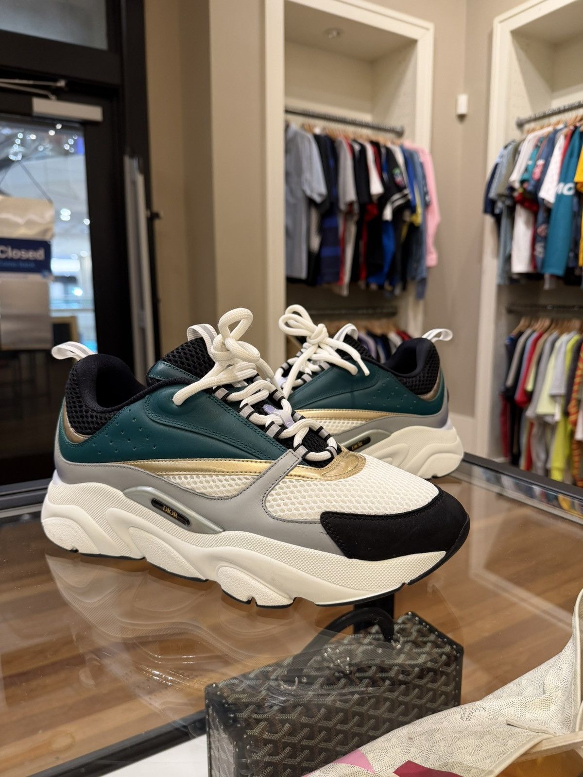 Dior Dior B22 - White Gold Green Size US 11 / EU 44 - 3 Thumbnail