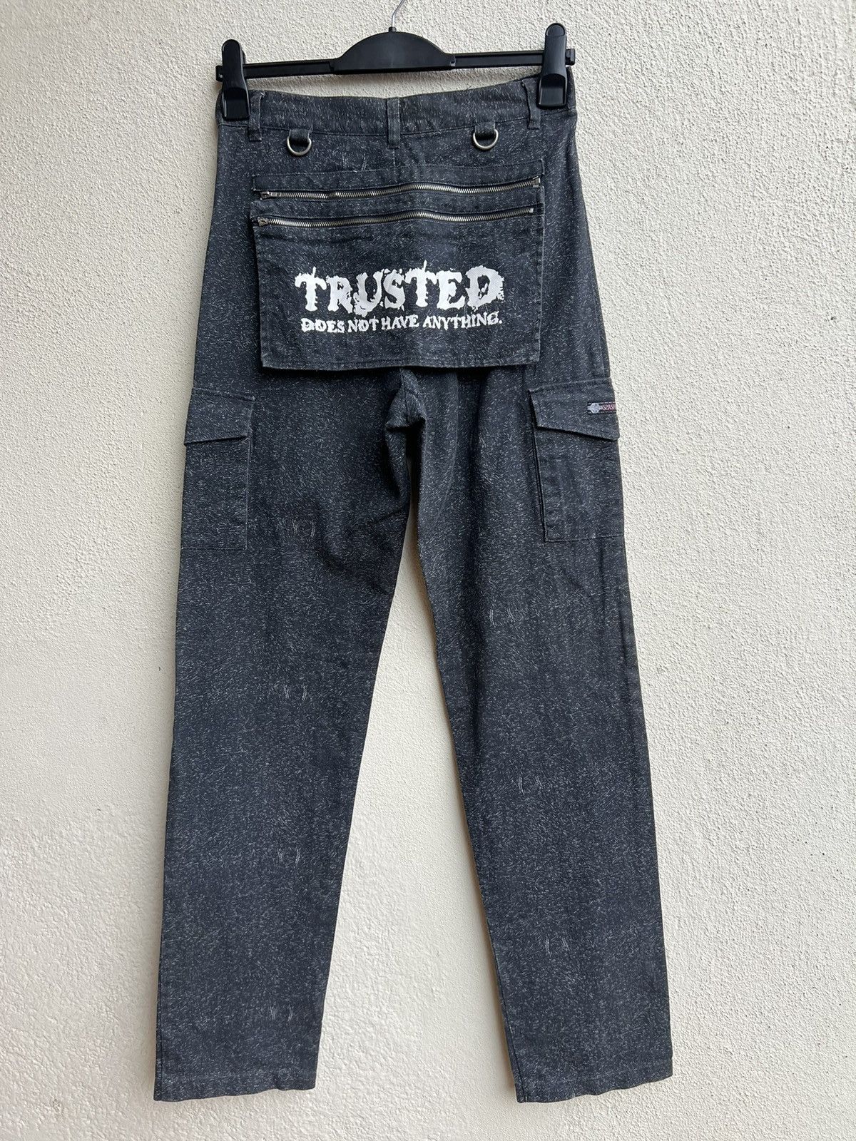 Vintage Slash Number Bondage Cargo Trouser Pant Size US 29 - 14 Thumbnail
