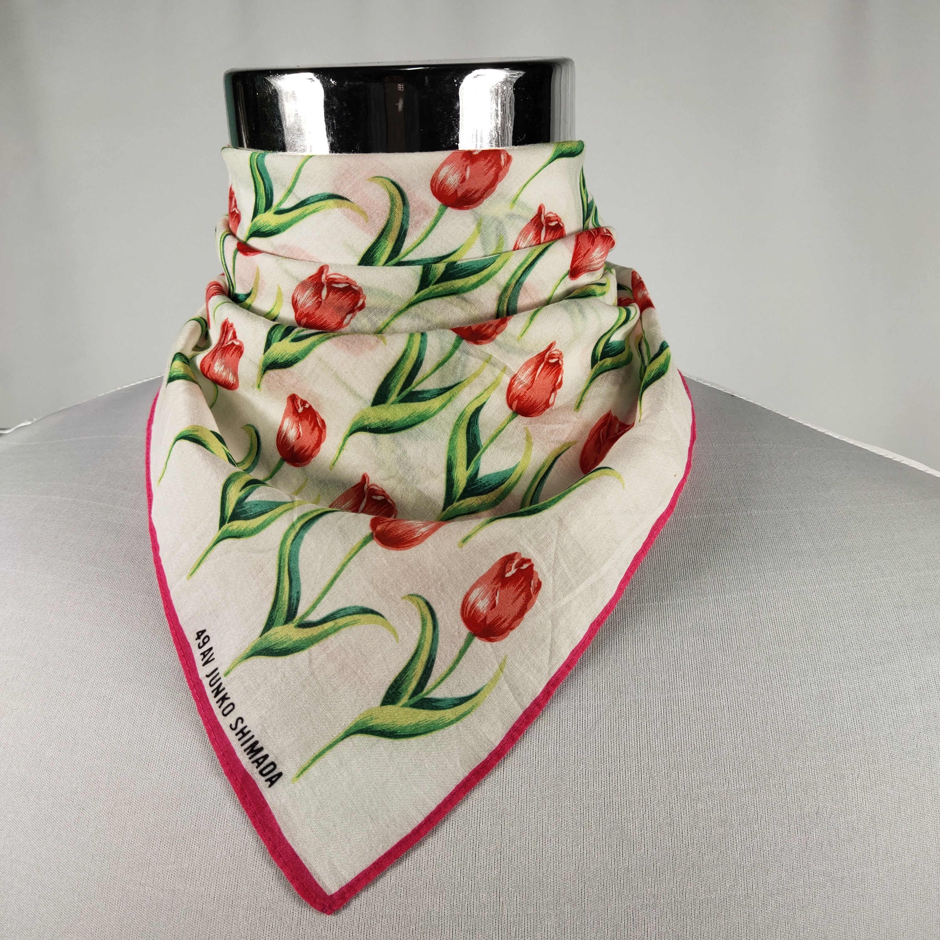 Junko Shimada × Vintage Junko Shimada Handkerchief / Neckerchief / Bandana FZ245 Size ONE SIZE - 1 Thumbnail