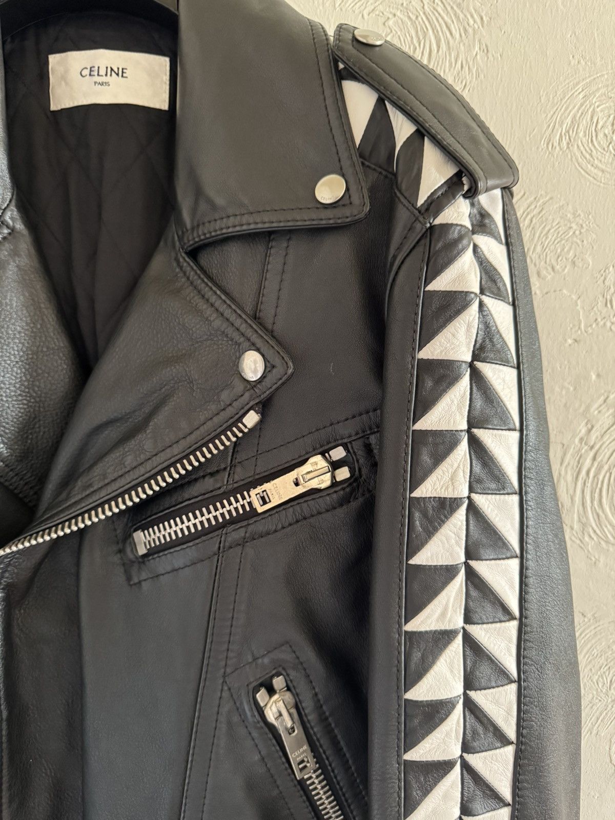 Celine × Hedi Slimane Celine SS22 Triangle Jacket D Ring Size US S / EU 44-46 / 1 - 13 Thumbnail