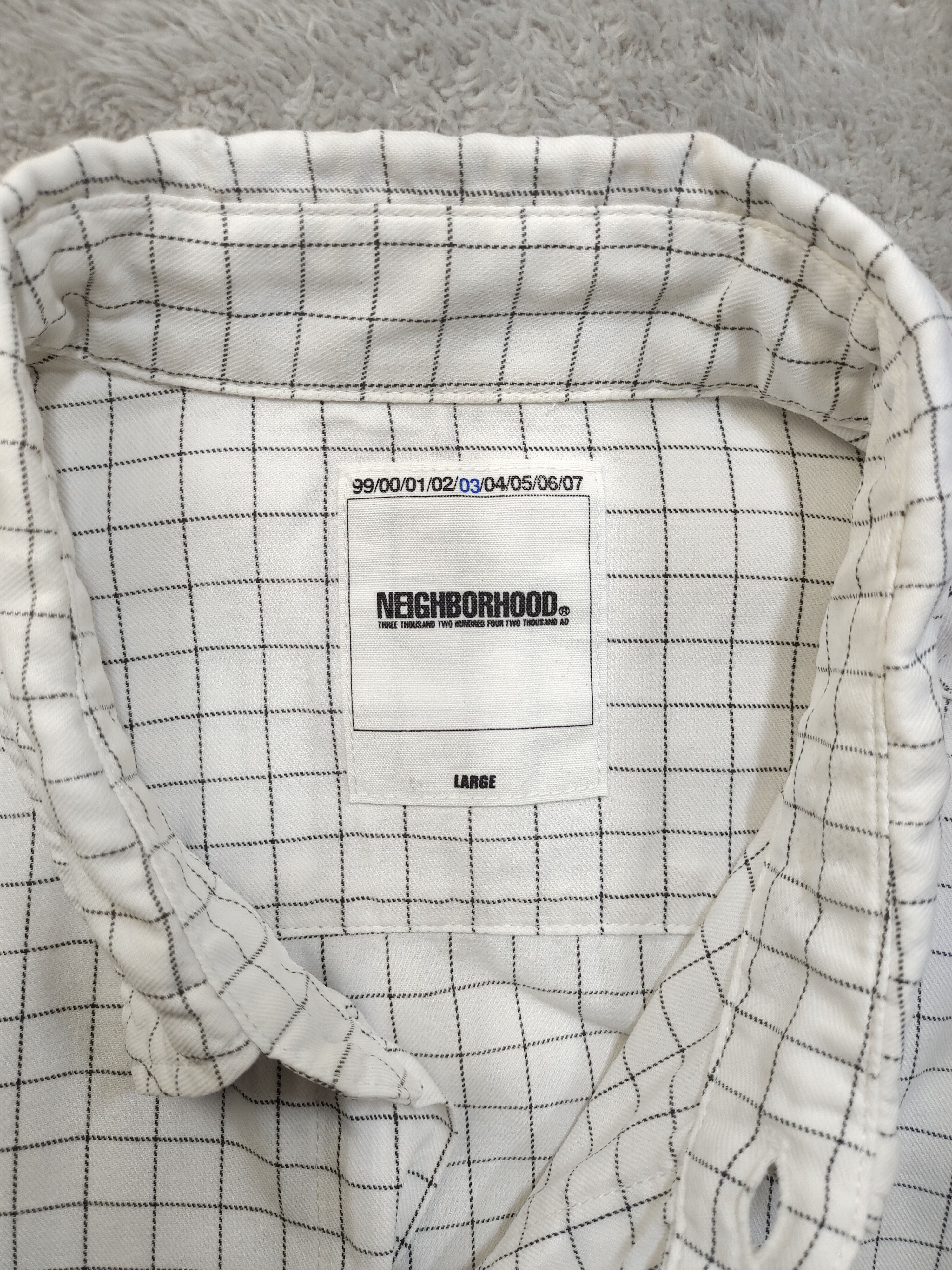 Neighborhood VINTAGE Y2K NEIGHBORHOOD CHECKERED SHIRT Size US L / EU 52-54 / 3 - 10 Thumbnail