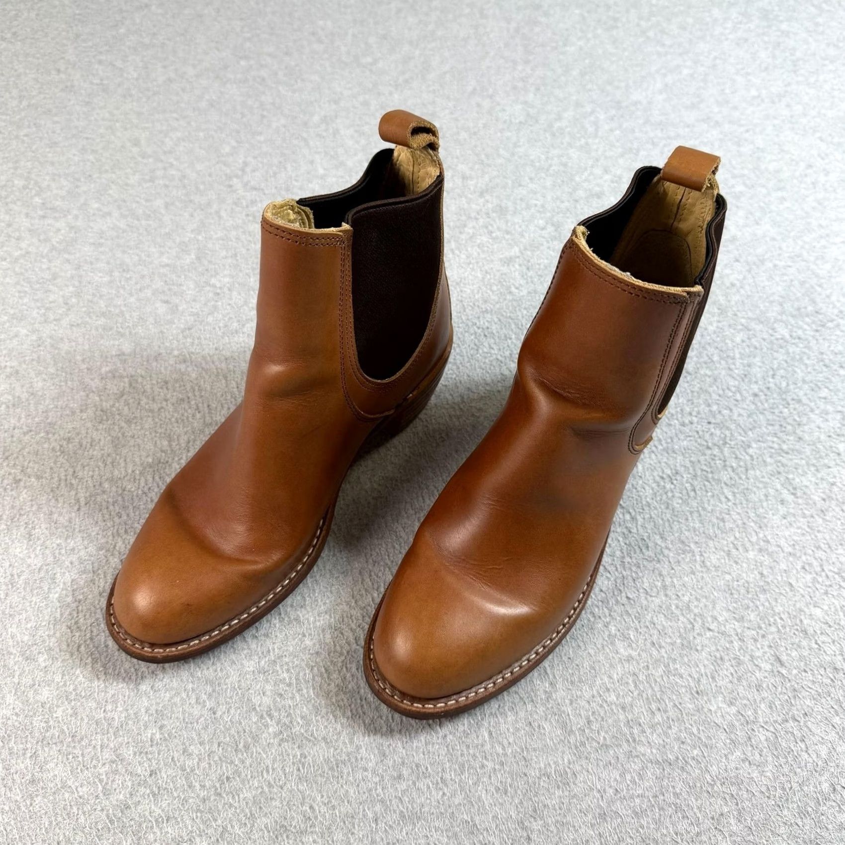 Red Wing Red Wing Womens Chelsea Boots 8.5 Brown Leather Ankle Block Heel Casual Fall Vintage? Bohemian 90s Y2K Girls Womens Size US 9 / IT 39 - 2 Thumbnail
