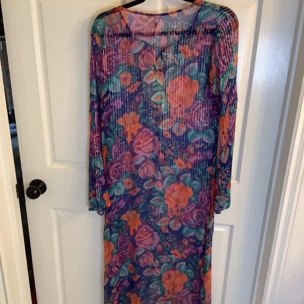 Anthropologie Women's Aratta Floral Dress M Blue purple Orange Size M / US 6-8 / IT 42-44 - 1 Thumbnail