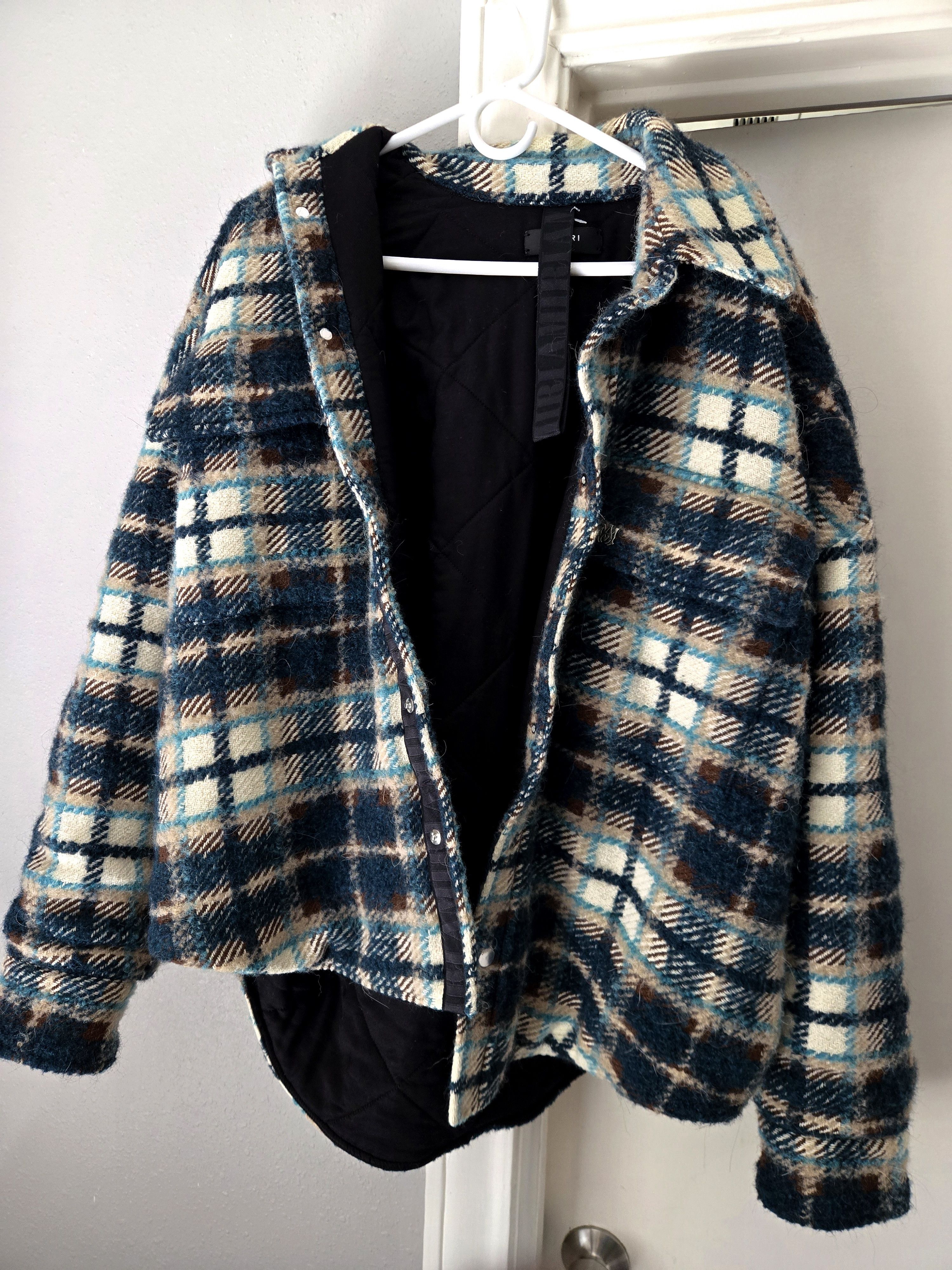 Amiri Amiri Quilted Plaid Flannel Jacket Size US L / EU 52-54 / 3 - 1 Thumbnail