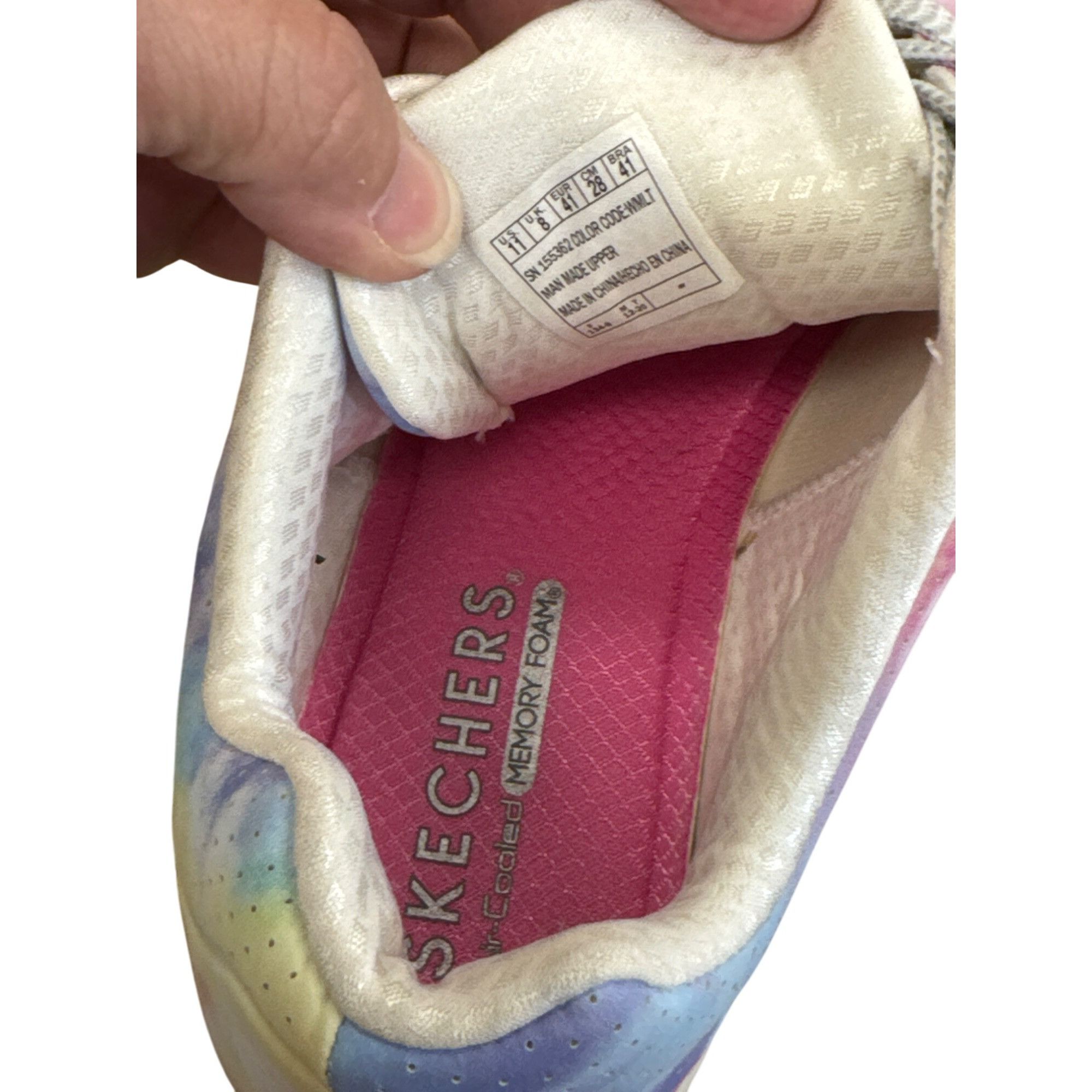 SKECHERS Skechers Womens Tie-Dye Athletic Sneakers Lace-Up Comfort Sh Size US 11 / IT 41 - 9 Thumbnail