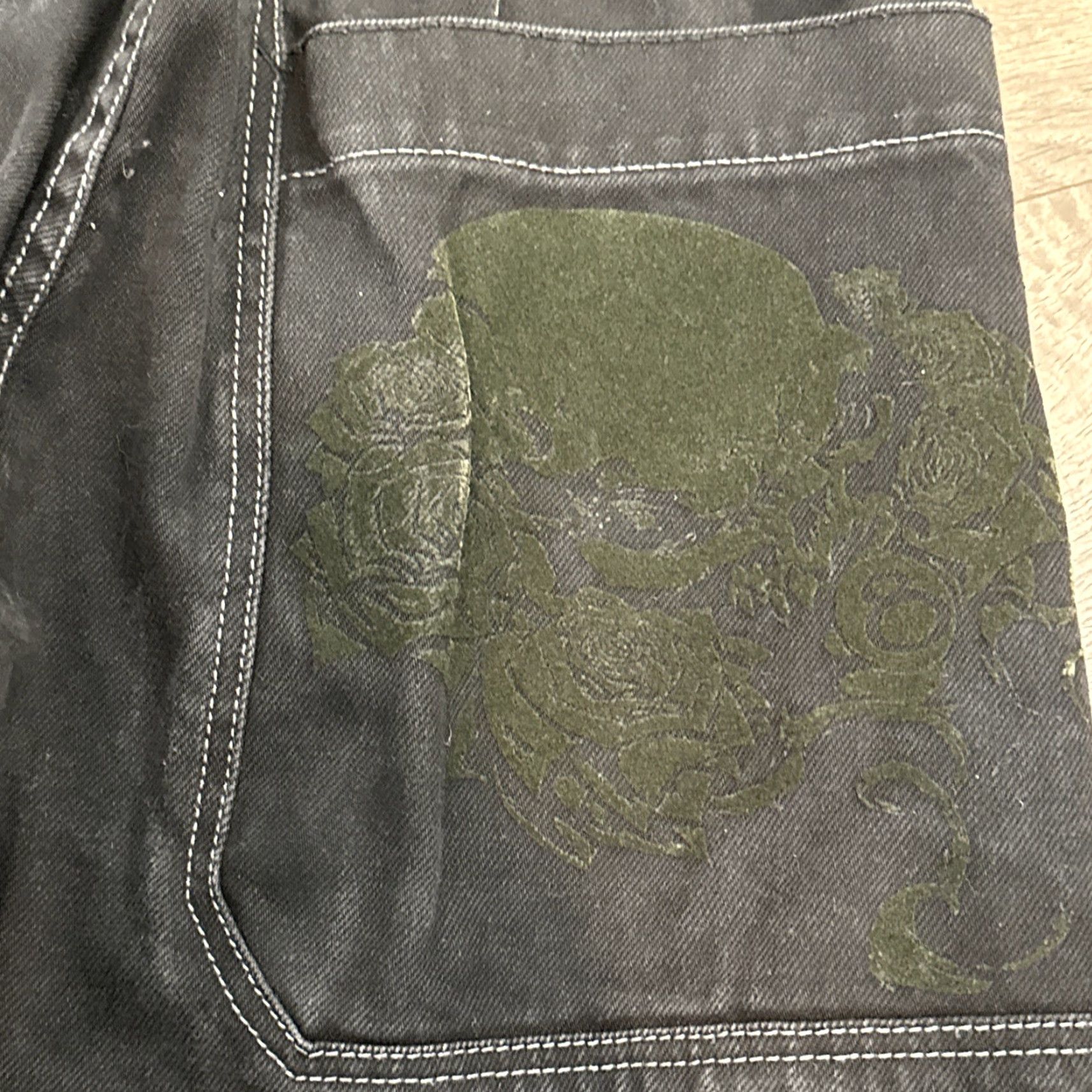 JNCO VINTAGE JNCO Jeans 90s Skull Blue Baggy Oversized Wide-Leg Size 33 Mens Size US 33 - 3 Thumbnail