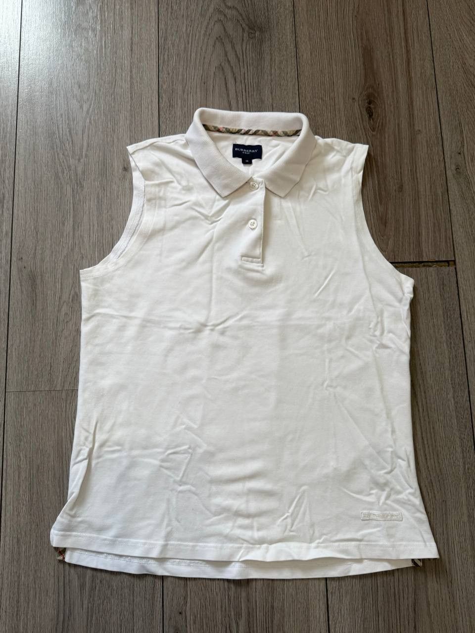 Burberry Burberry Golf Women's Size M Sleeveless Top White Logo Size M / US 6-8 / IT 42-44 - 1 Thumbnail