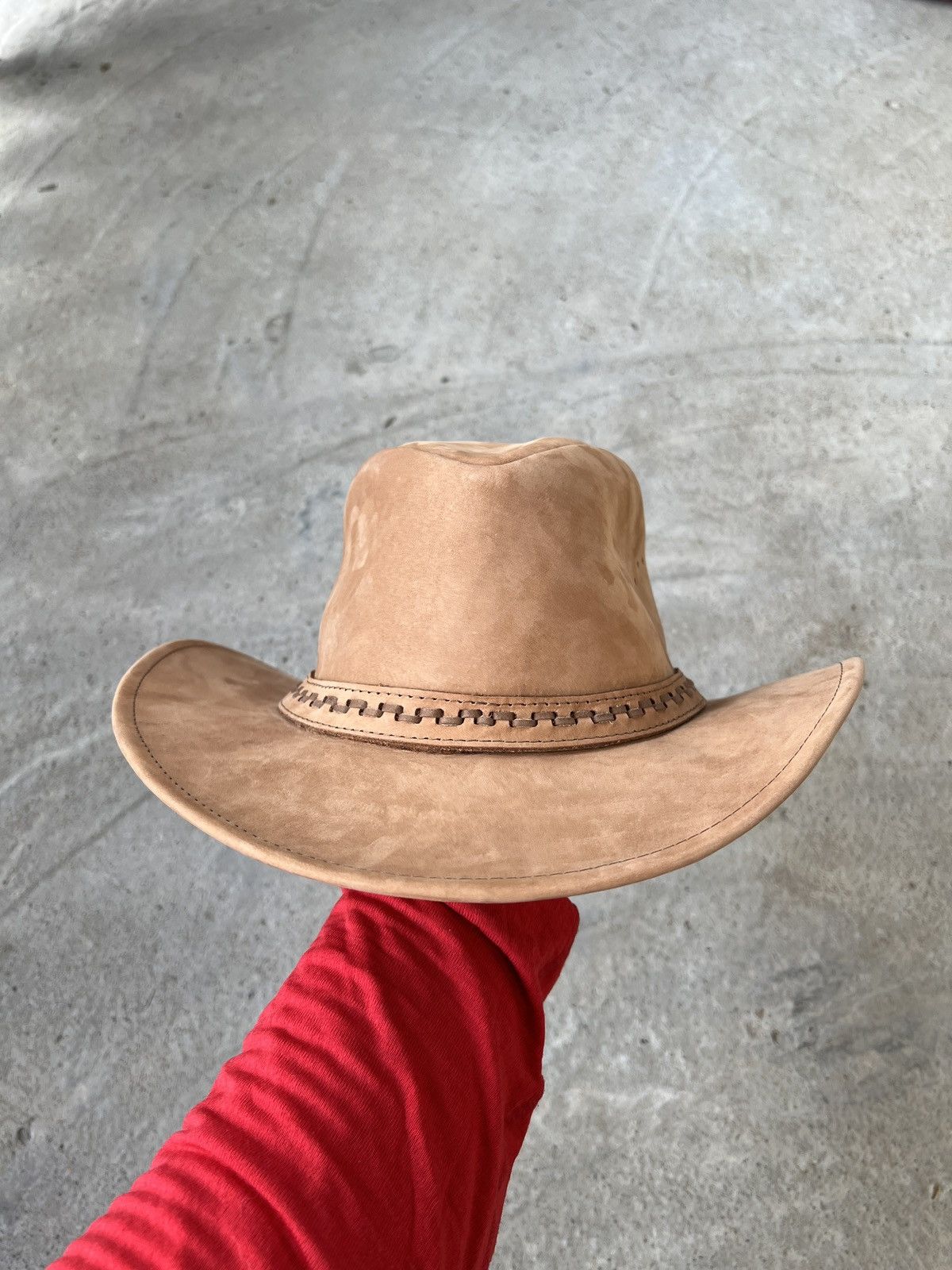 Other Cowboy Leather Hat Size ONE SIZE - 2 Thumbnail
