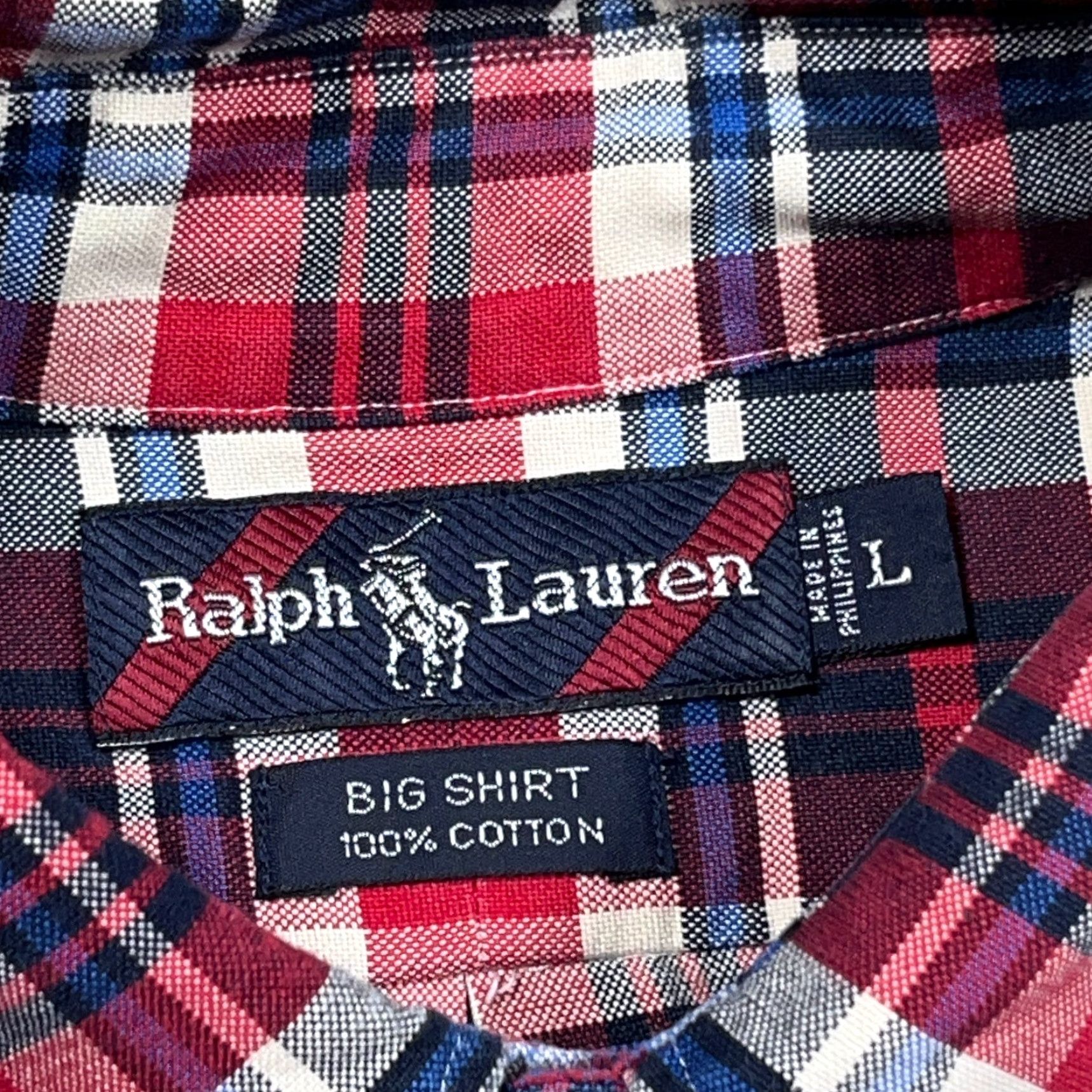 Ralph Lauren Ralph Lauren Shirt Men Large Red Blue Plaid Button Up OCBD Size US L / EU 52-54 / 3 - 3 Thumbnail