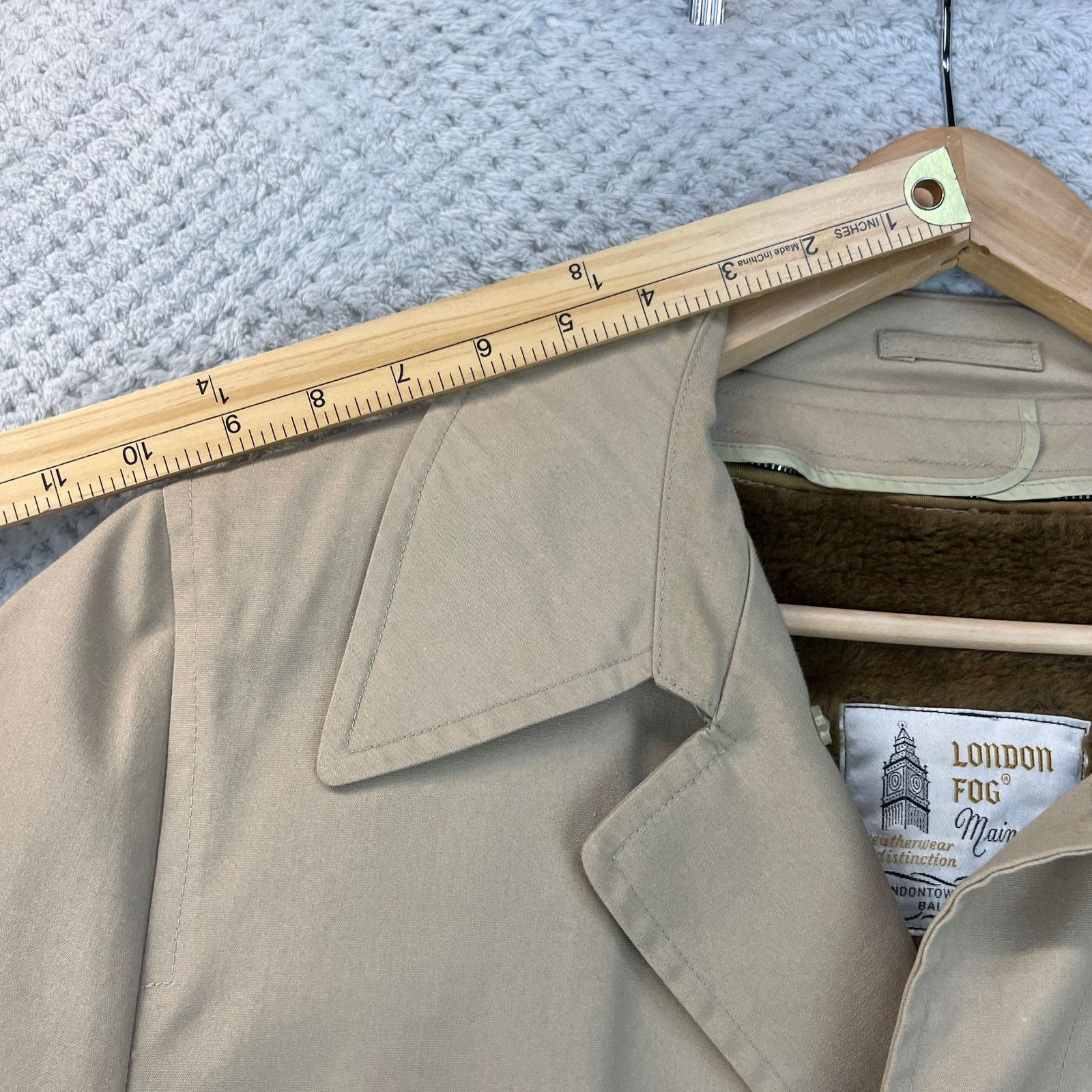 London Fog Vintage London Fog Mens Maincoats Canvas Trench Coat 42R Size US XS / EU 42 / 0 - 18 Thumbnail