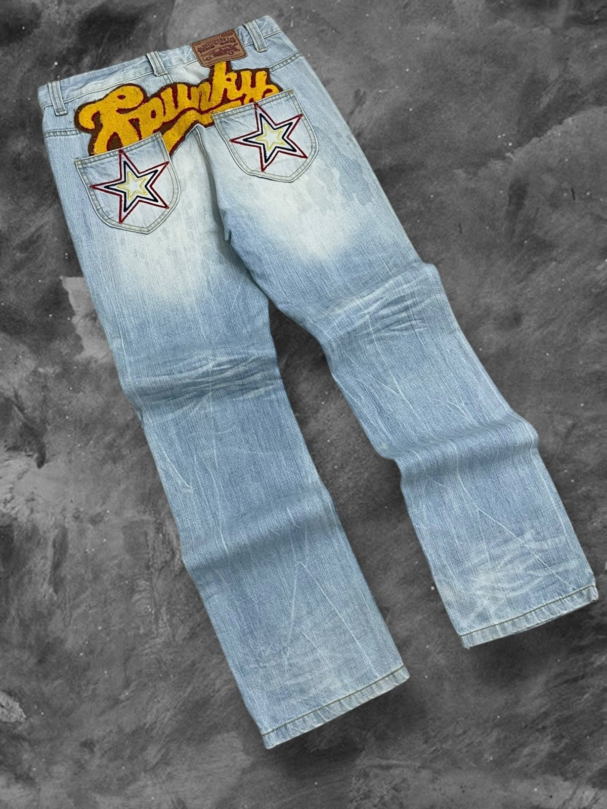 Hysteric Glamour Vintage 1999s Rare Style Designer Buzzspunky Artwork Denim Size US 30 / EU 46 - 11 Thumbnail