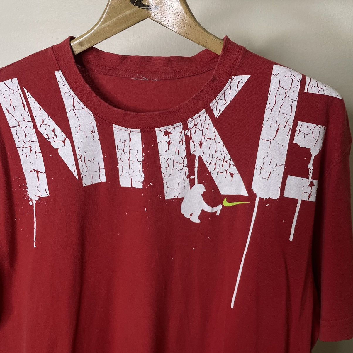 Nike × Vintage Vintage 2000s Nike Graffiti Rare Design T Shirt Size US L / EU 52-54 / 3 - 2 Thumbnail