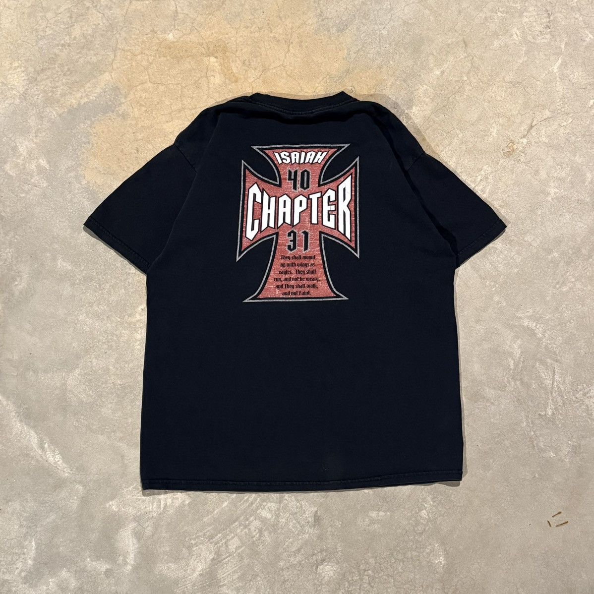 Vintage 2000s Jesus Eagle West Coast Choppers Faded Tee ERD Grunge Size US L / EU 52-54 / 3 - 5 Thumbnail