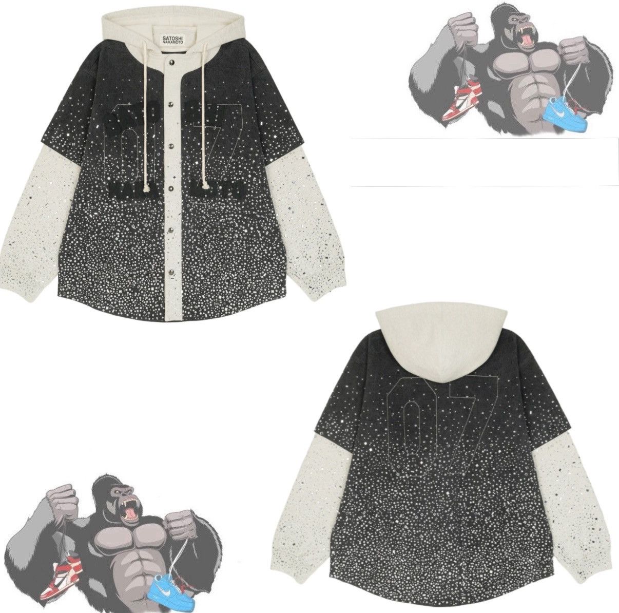 Satoshi Nakamoto Satoshi Nakamoto Shattered Glass Knapp Ranch Hoodie Size US XXL / EU 58 / 5 - 1 Thumbnail