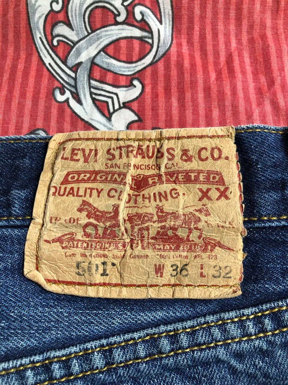 Levi's Vintage 90s Levi’s 501 Boot Cut Made in USA Size US 36 / EU 52 - 5 Thumbnail