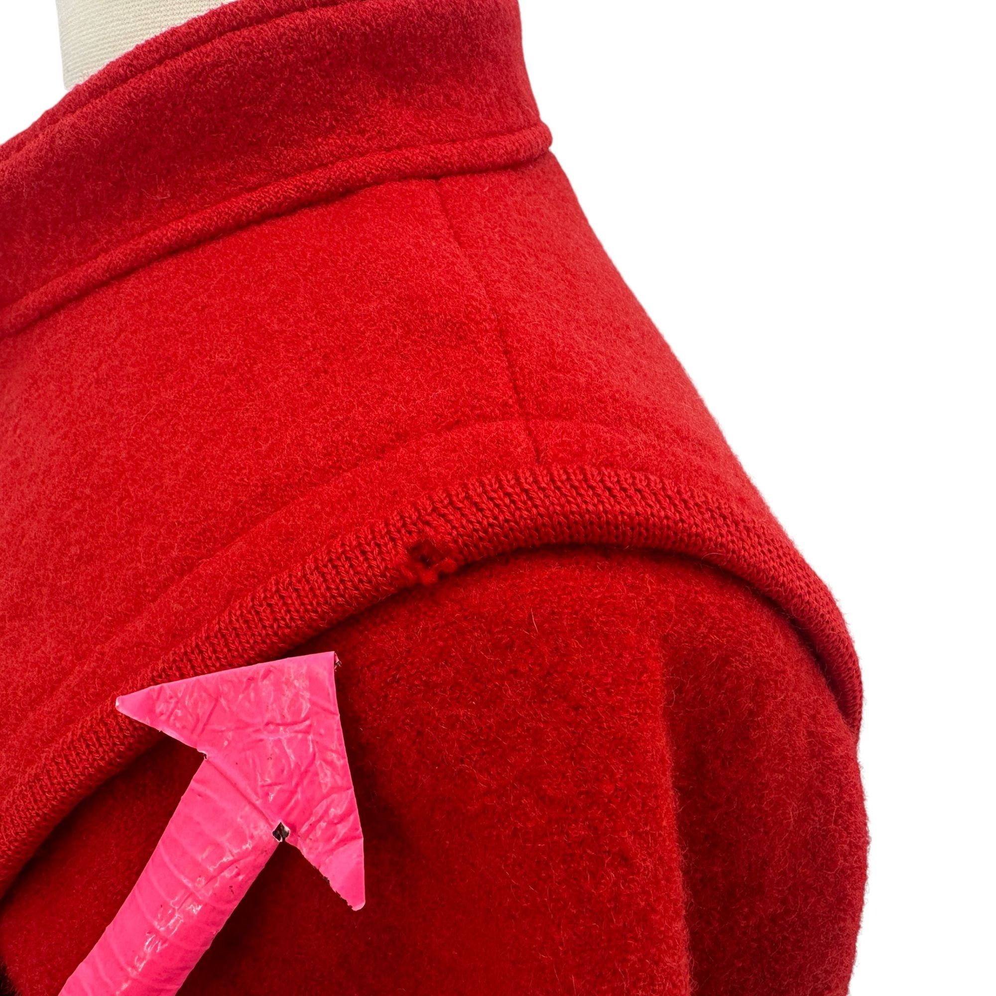 Other Vintage Geiger Womens Medium / 8 / 40 Jacket Boiled Wool Red Size M / US 6-8 / IT 42-44 - 7 Thumbnail