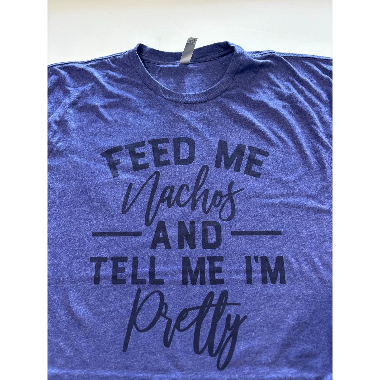 Next Level Apparel Feed Me Nachos Funny T-Shirt Size XL / US 12-14 / IT 48-50 - 1 Thumbnail
