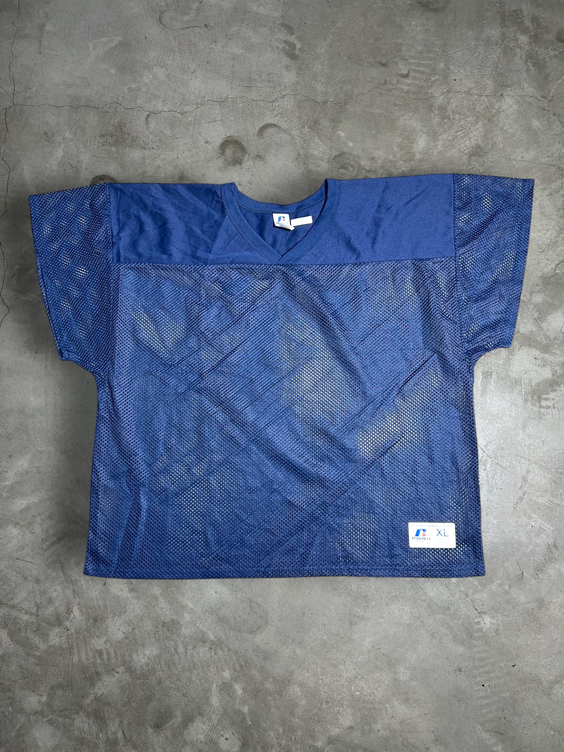 Russell Athletic Y2K Vintage Russell Athletic Blue Mesh Jersey (XL) GTME638 Size US XL / EU 56 / 4 - 1 Thumbnail