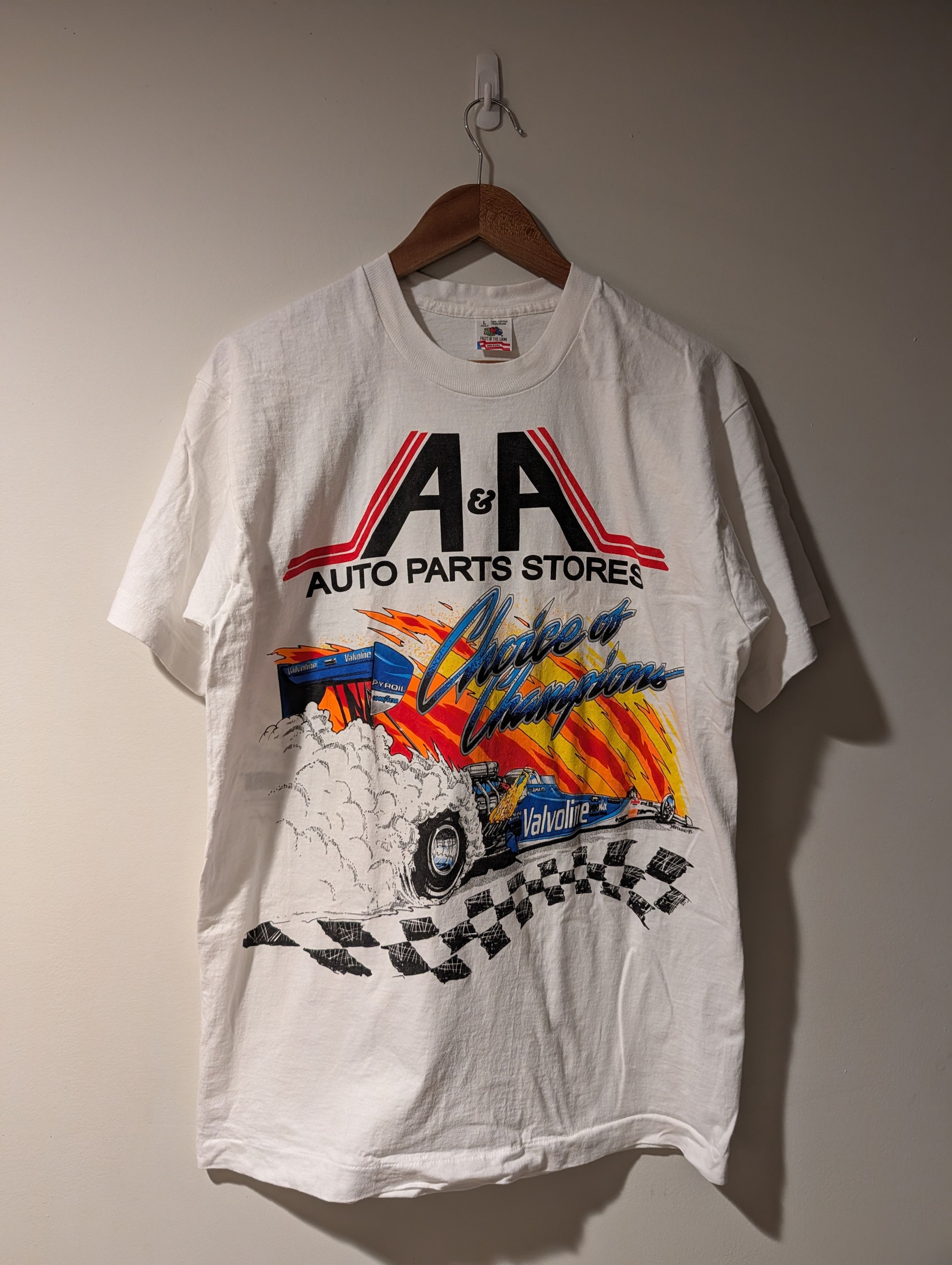 NASCAR Vintage 1995 Joe Amato Nascar Chase Authentic Racing T-Shirt Size US L / EU 52-54 / 3 - 1 Thumbnail