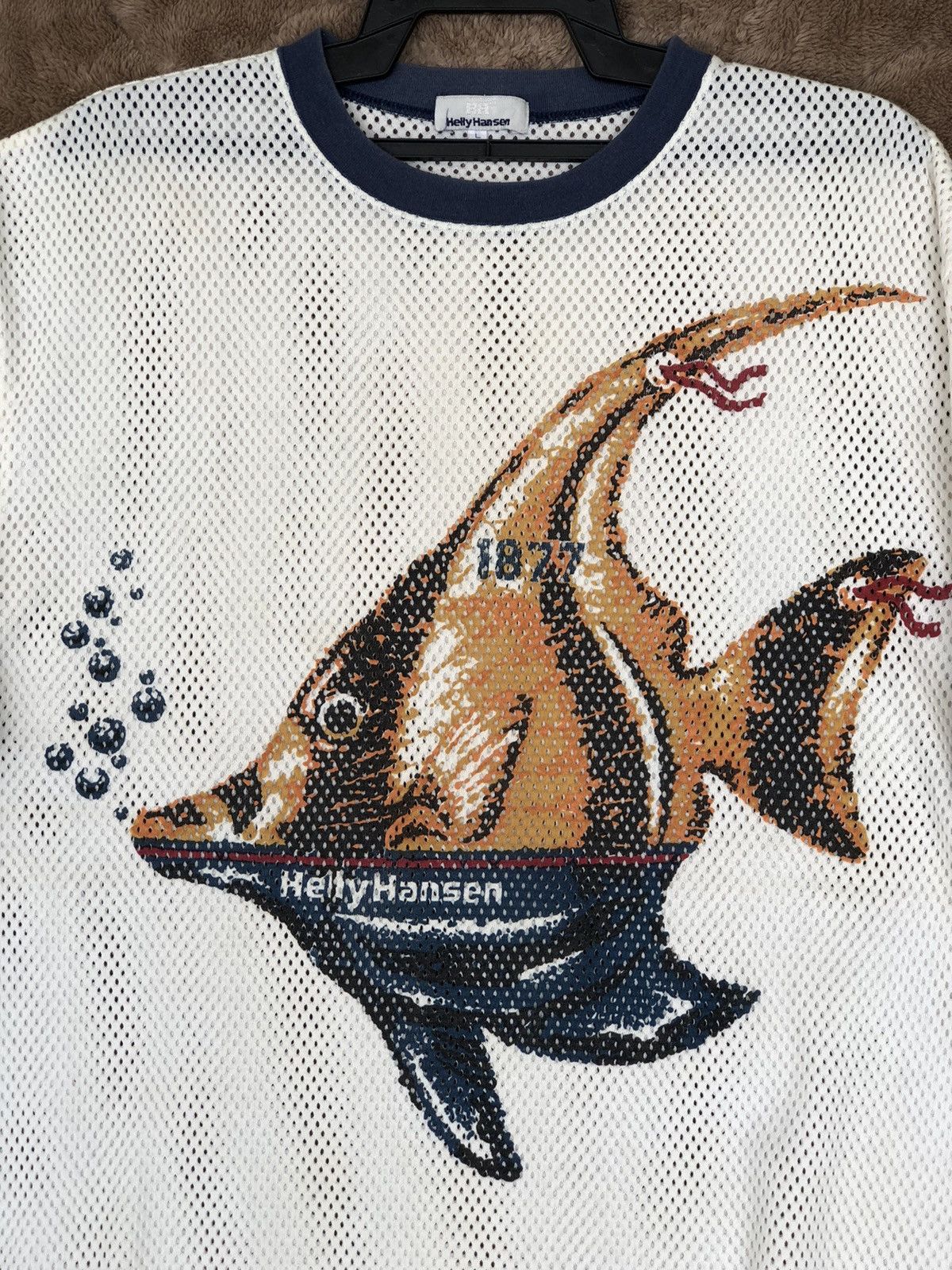 Helly Hansen Vintage Helly Hansen Big Print Mesh Tee Size US XL / EU 56 / 4 - 2 Thumbnail