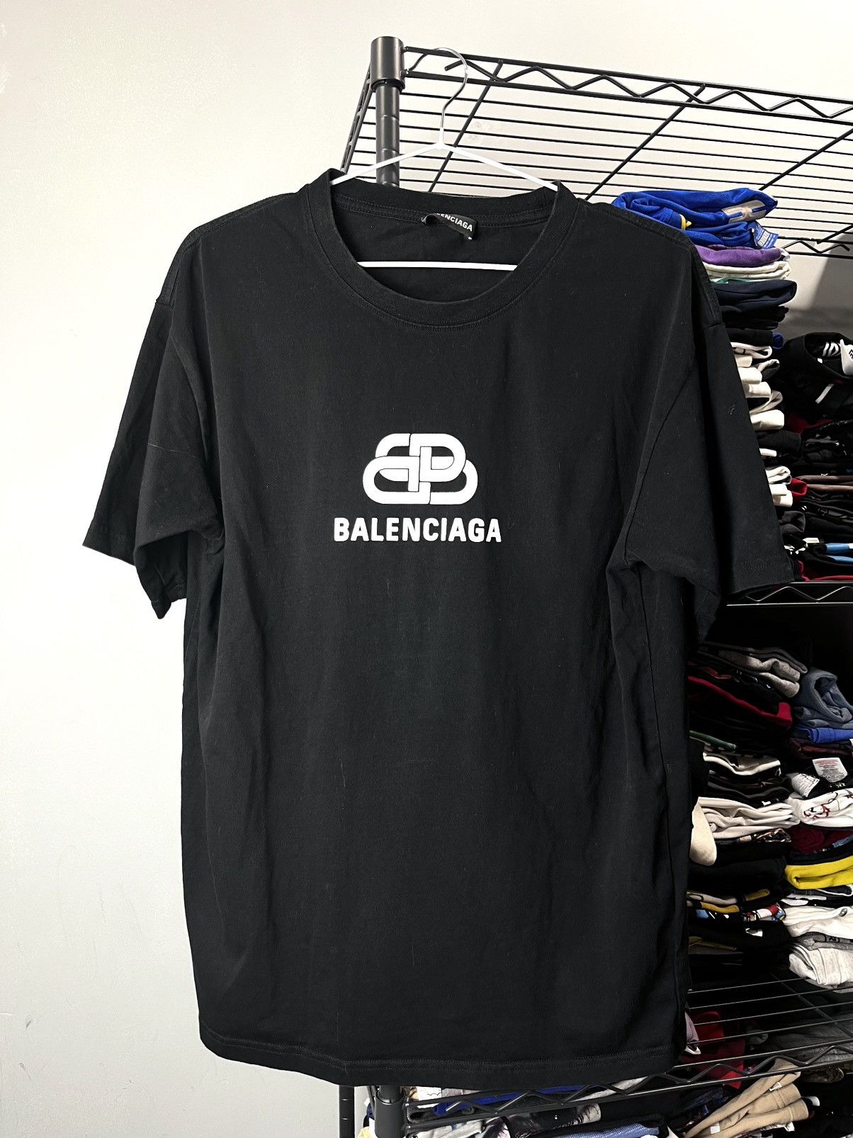 Balenciaga BB Block Logo T Shirt