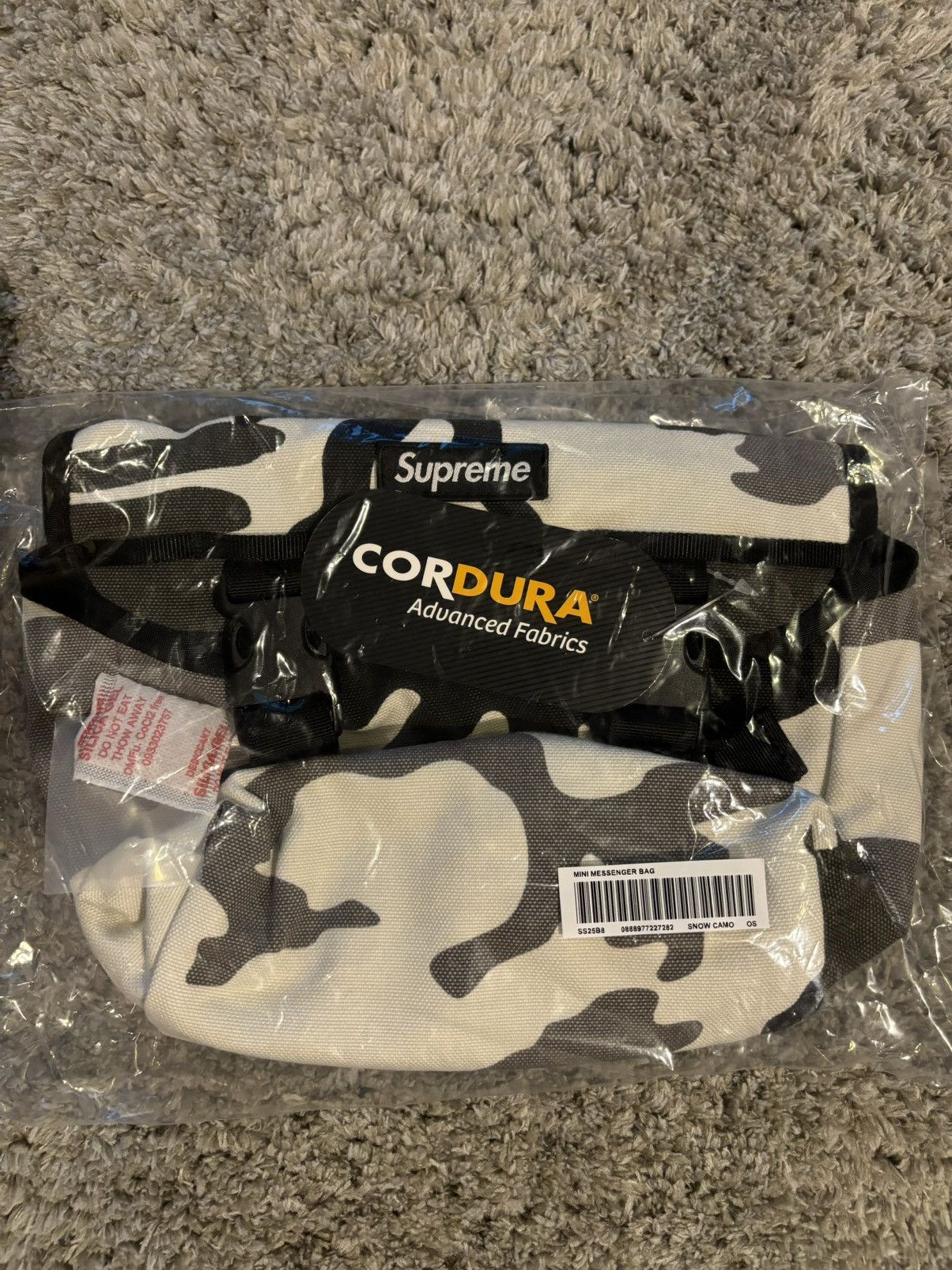 Supreme Mini Messenger Bag in Grey, Men's
