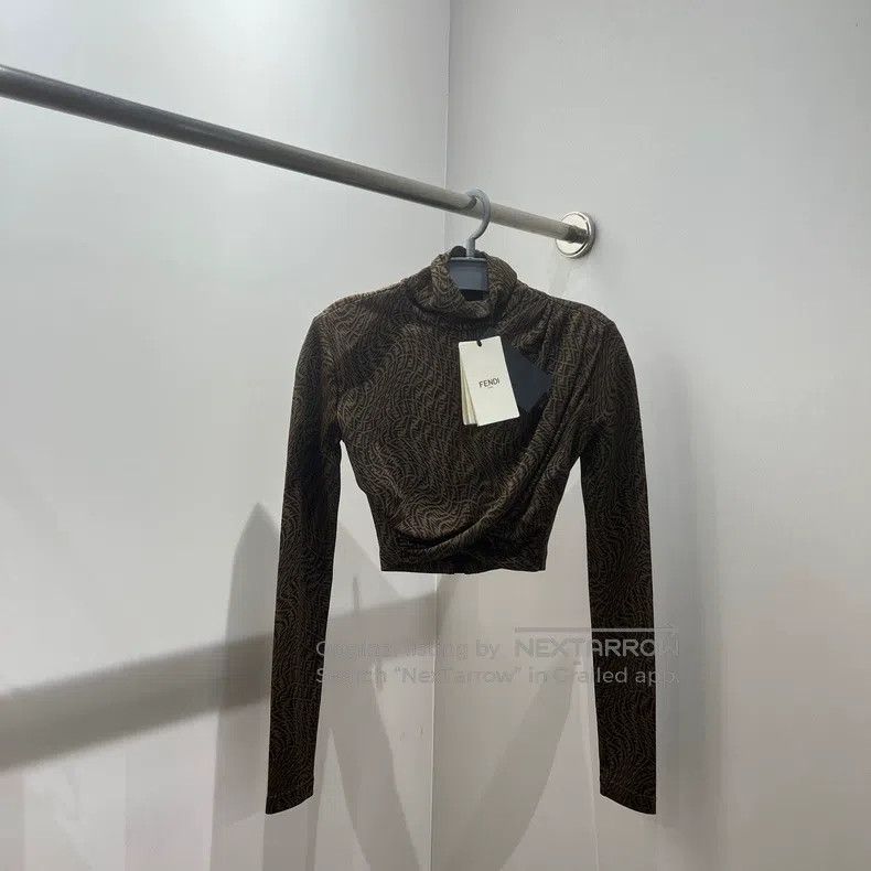 Fendi Fendi Printed Double F Old-Fashioned Short Sleeve Size XS / US 0-2 / IT 36-38 - 1 Thumbnail