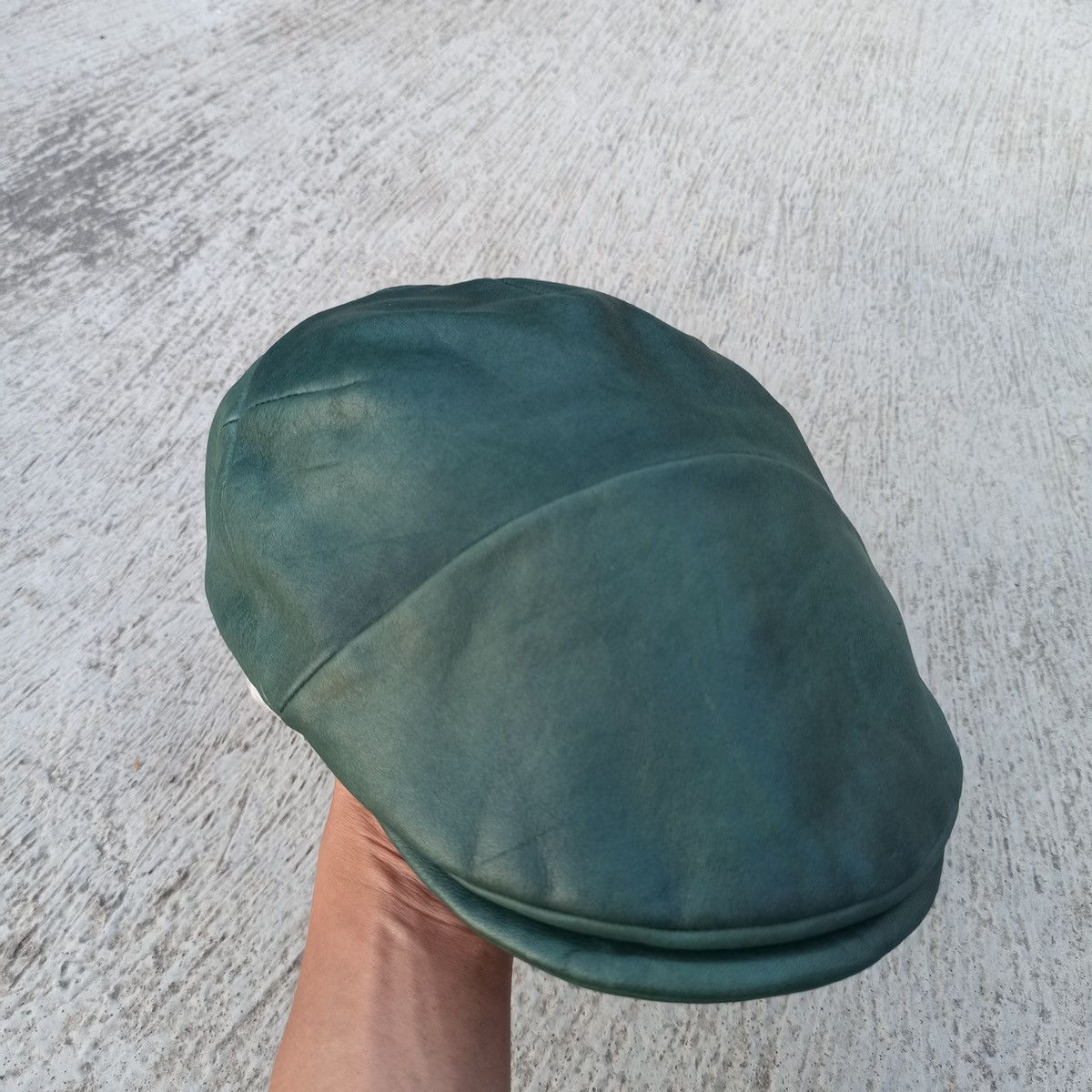 CA4LA × Leather Leather. Forest green flatcap by CA4LA Size 34 - 8 Thumbnail