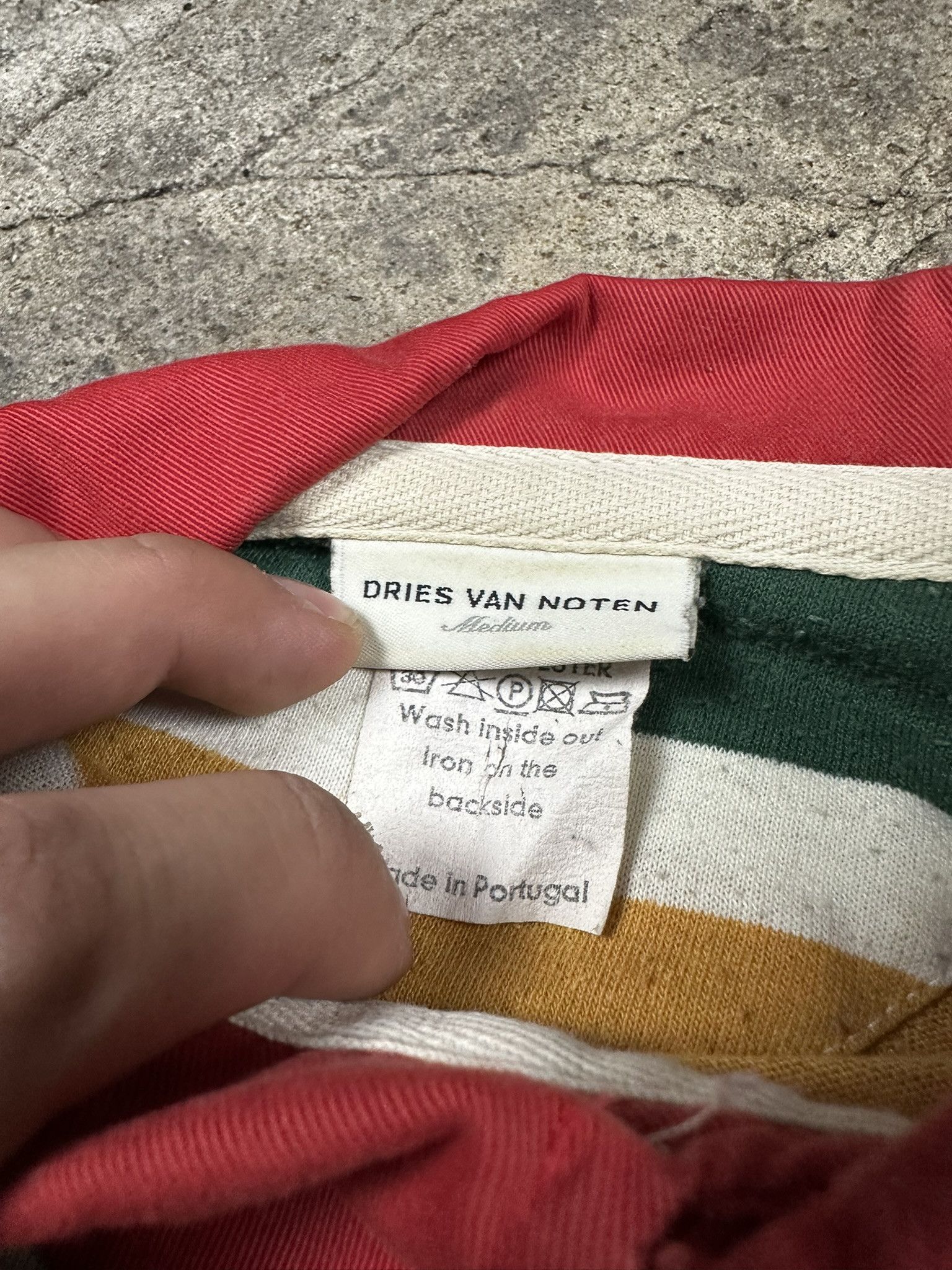 Dries Van Noten Dries Van Noten "Q" Rugby Longsleeve Stripped Polo Size US M / EU 48-50 / 2 - 7 Thumbnail