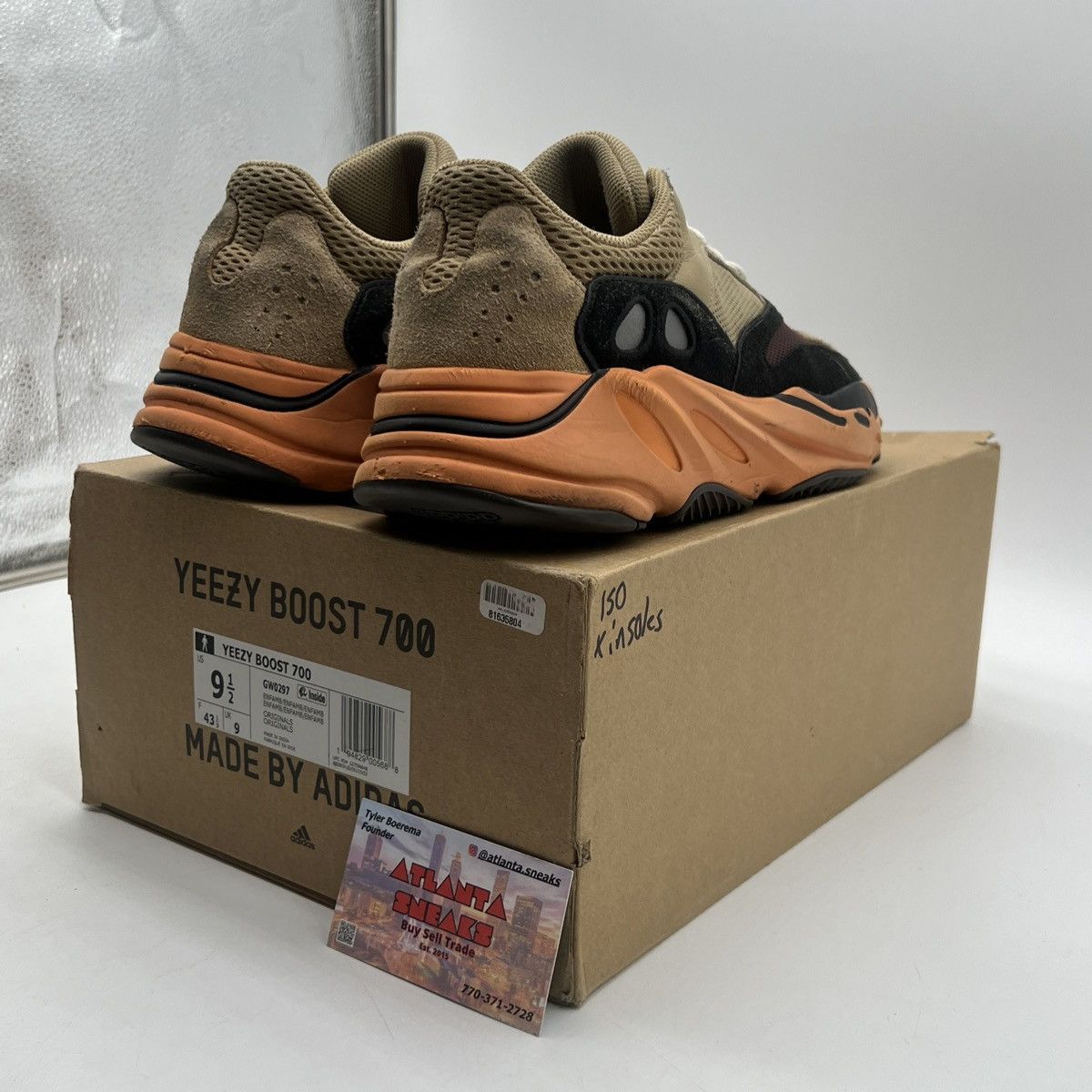 Adidas Yeezy boost 700 Enflame Amber Size US 9.5 / EU 42-43 - 5 Thumbnail
