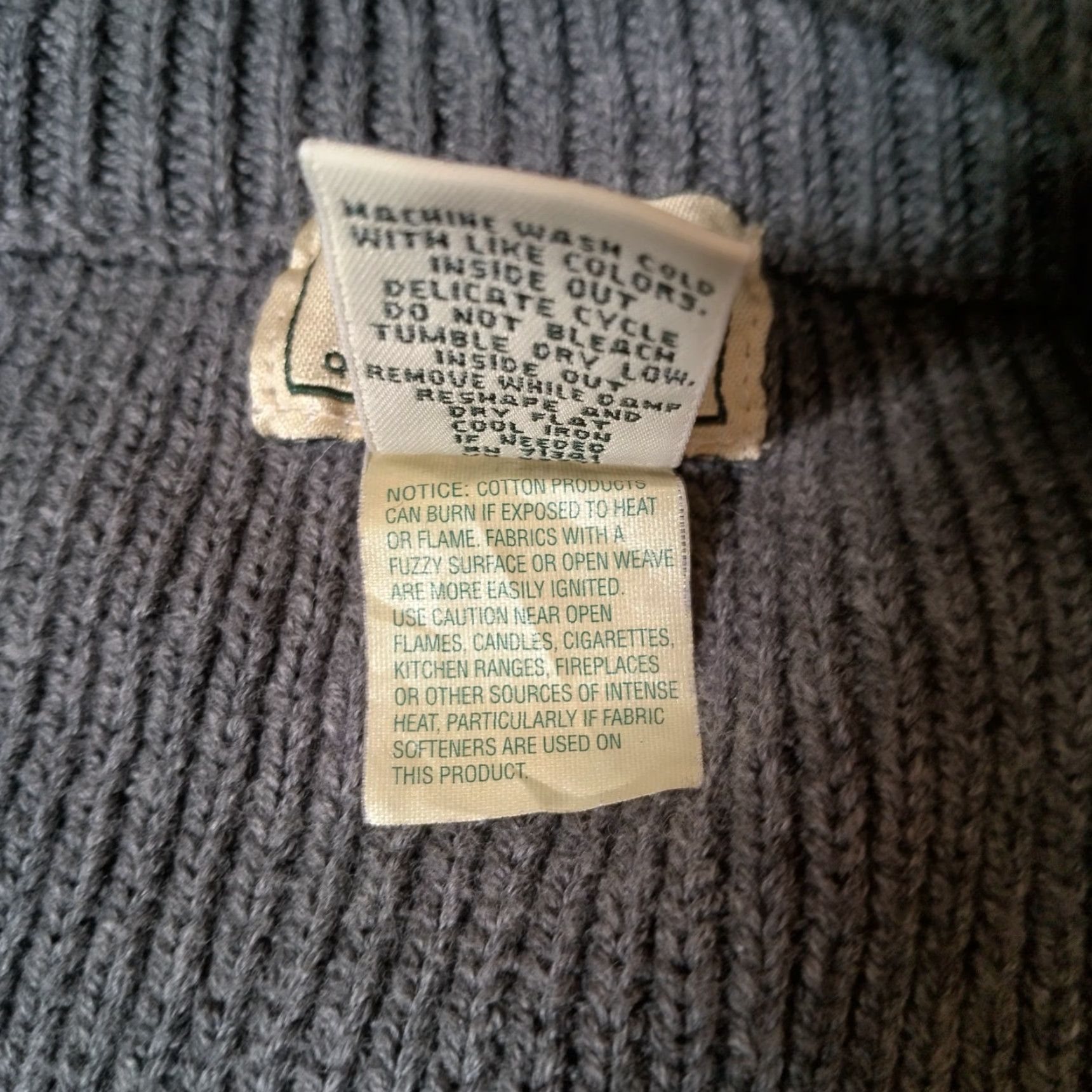 Vintage VINTAGE LL Bean Men's Cardigan Sweater XXL Full Zip Knit Cotton Casual Fall Winter Size US XXL / EU 58 / 5 - 6 Thumbnail