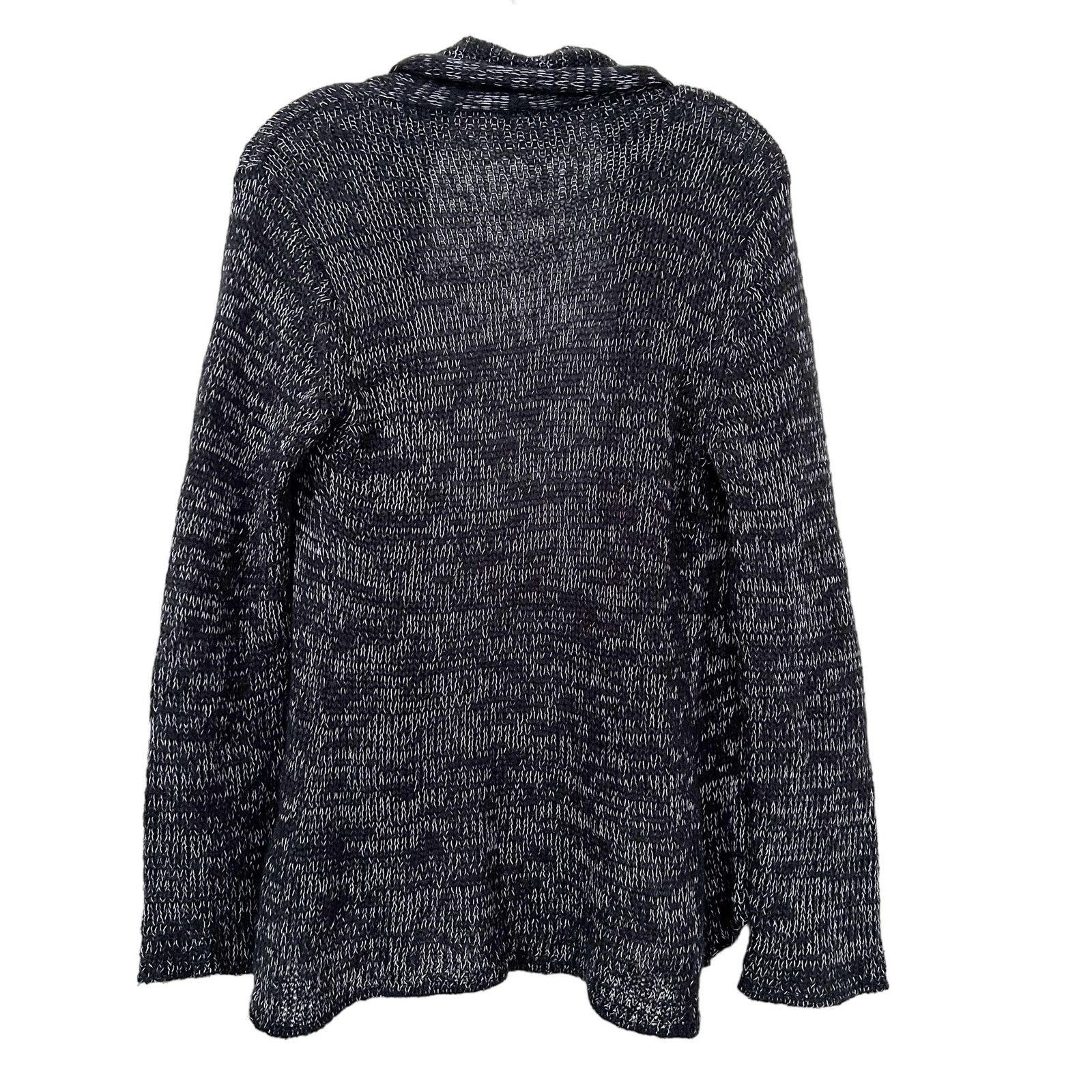 Other Wooden Ships Black Open Front Knit Cardigan Sz XS Size XS / US 0-2 / IT 36-38 - 3 Thumbnail