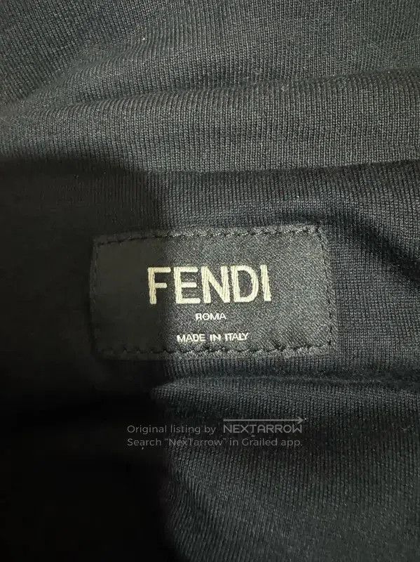 Fendi Fendi Black Cotton Logo Men's Jacket . Size US M / EU 48-50 / 2 - 3 Thumbnail