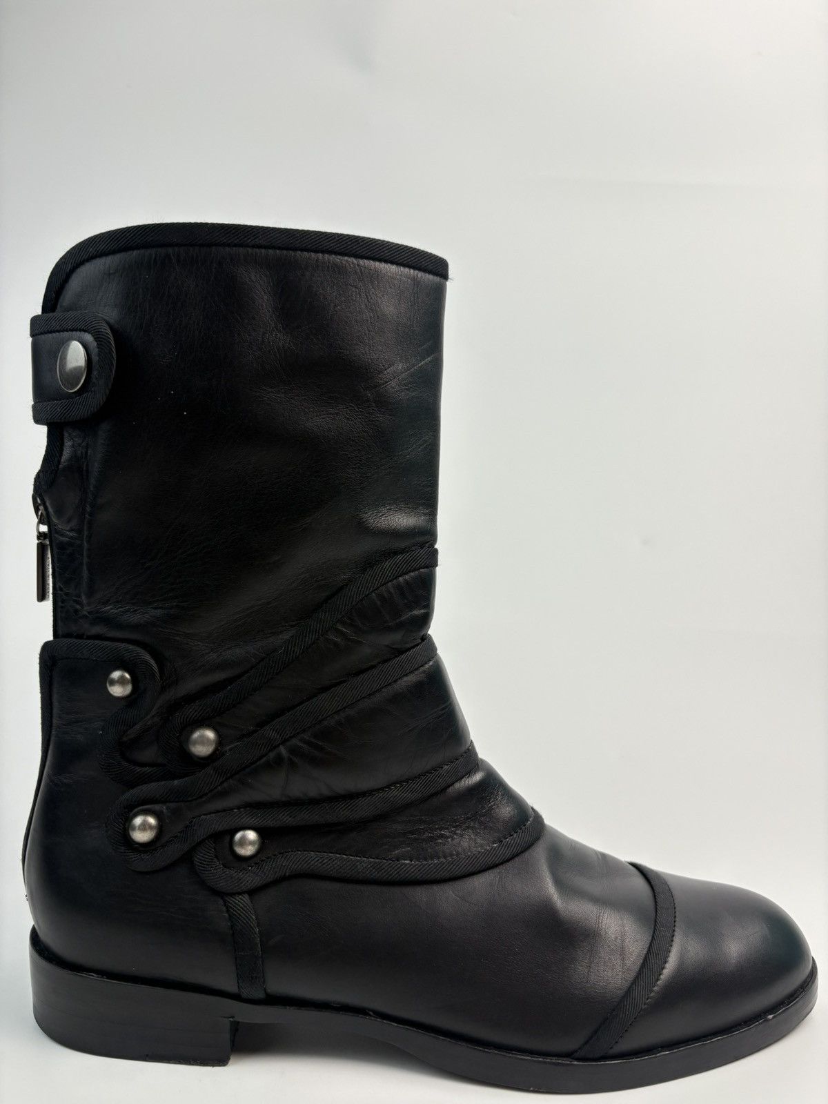 Dolce & Gabbana Dolce & Gabbana Leather Riding Boots Size US 8.5 / IT 38.5 - 6 Thumbnail