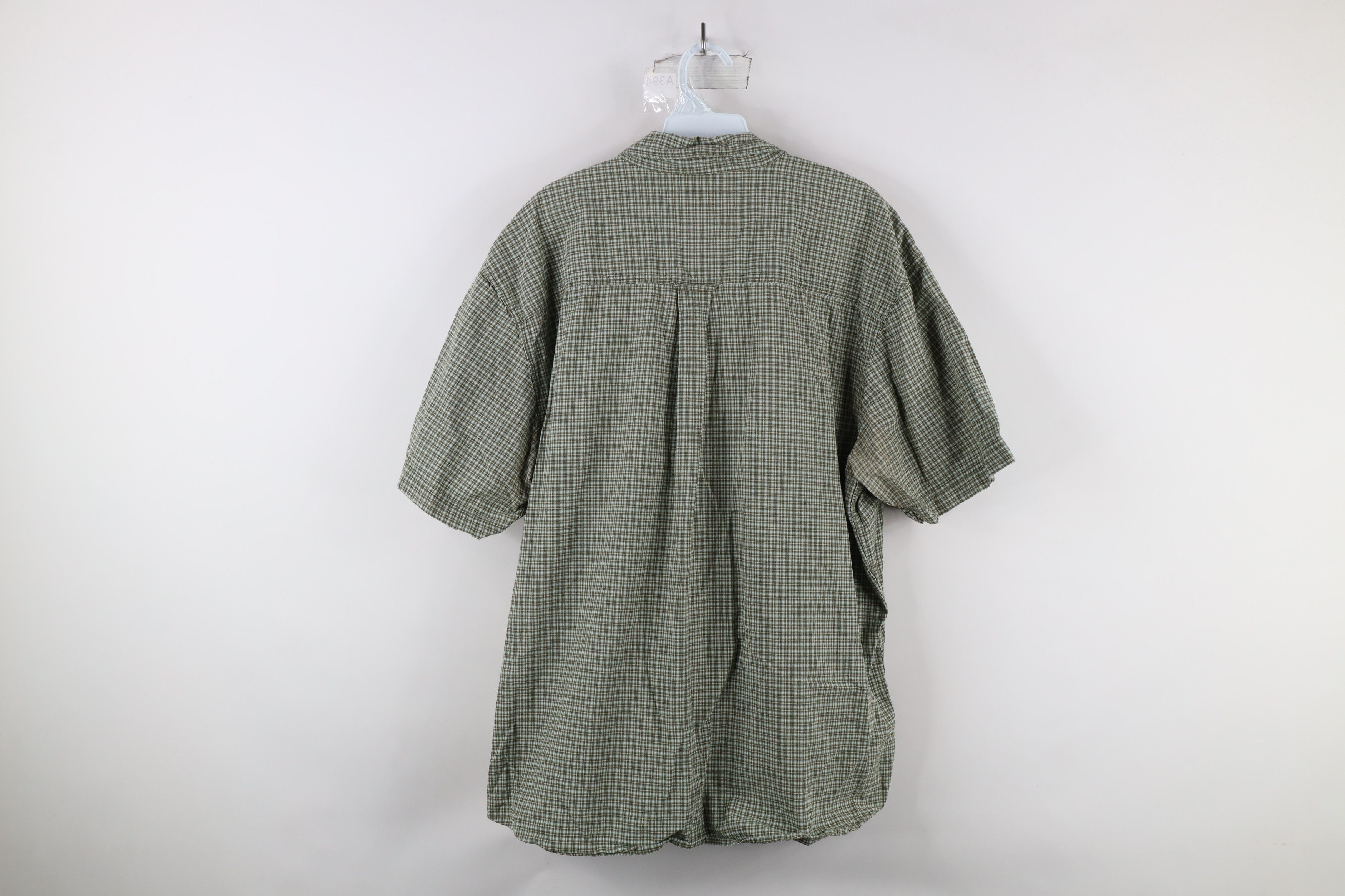 Vintage × Woolrich Woolen Mills Vintage Woolric Spell Out Short Sleeve Button Down Shirt Size US XXL / EU 58 / 5 - 11 Thumbnail