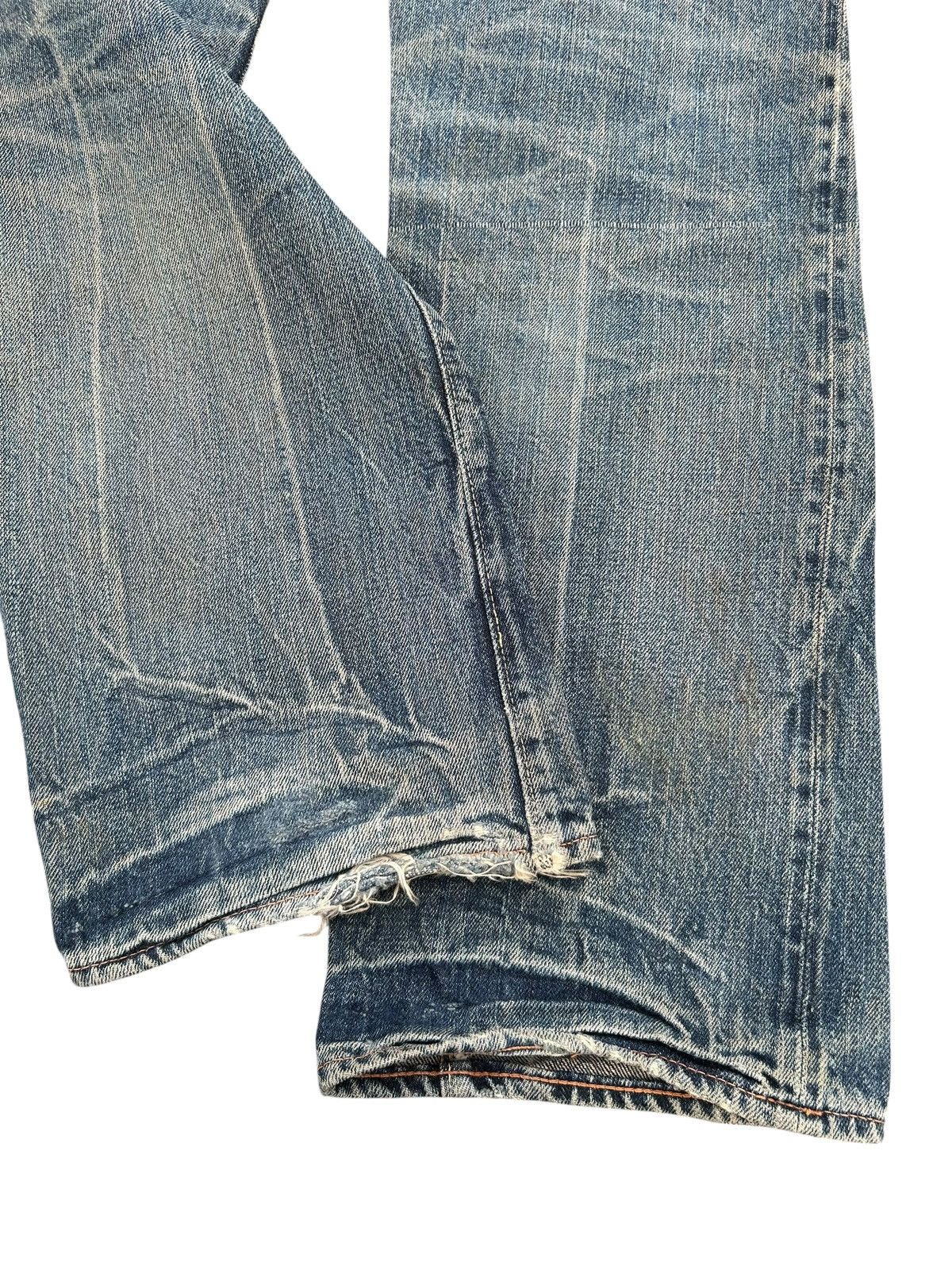 Kapital Vintage Full Count Selvedge Distressed Lowrise Denim Jeans Size US 28 / EU 44 - 16 Thumbnail