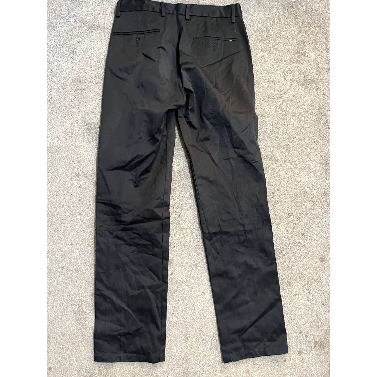 Dockers DOCKERS Pants Slim Black Cotton Stretch Casual Flat Front Men 30x30 32 Inseam Chino Tapered Classic Size US 32 / EU 48 - 2 Thumbnail