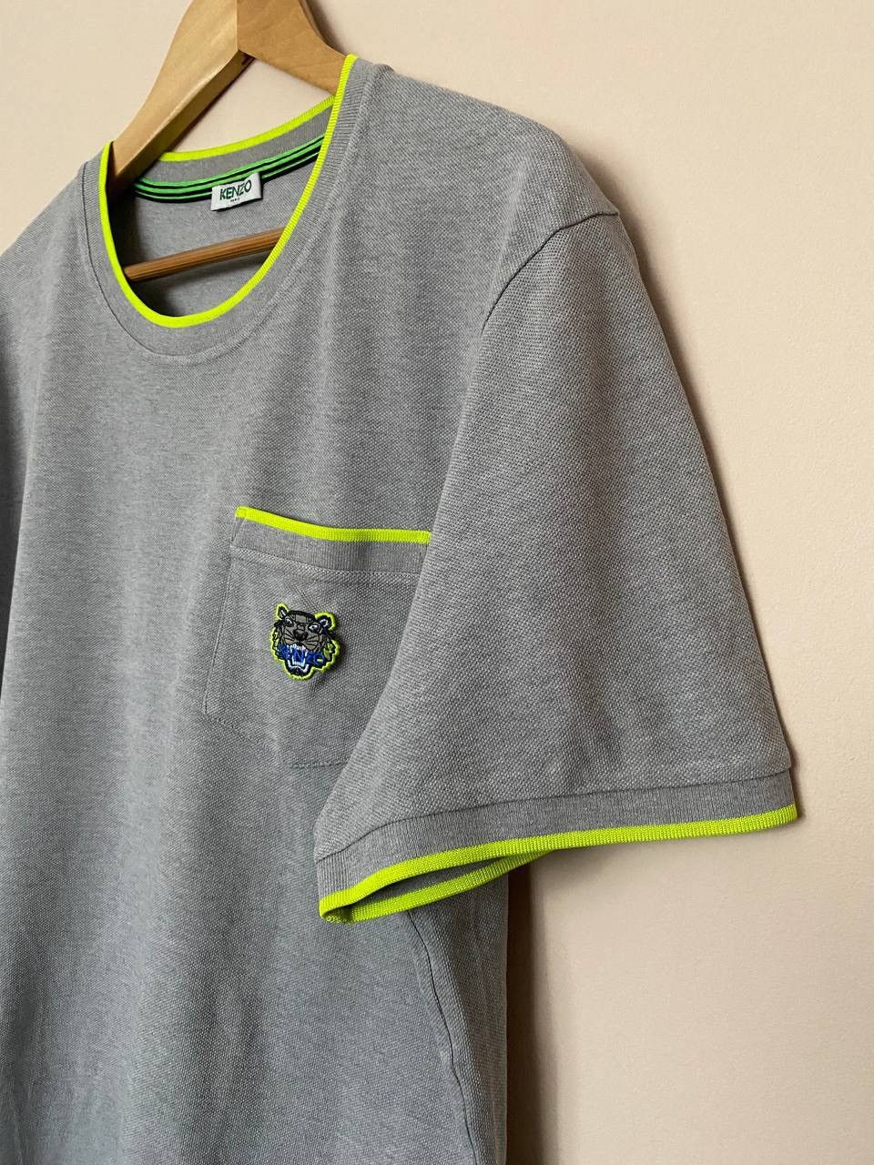 Kenzo 📌 KENZO Classic Tiger Head T Shirts Men Gray Size US XL / EU 56 / 4 - 4 Thumbnail