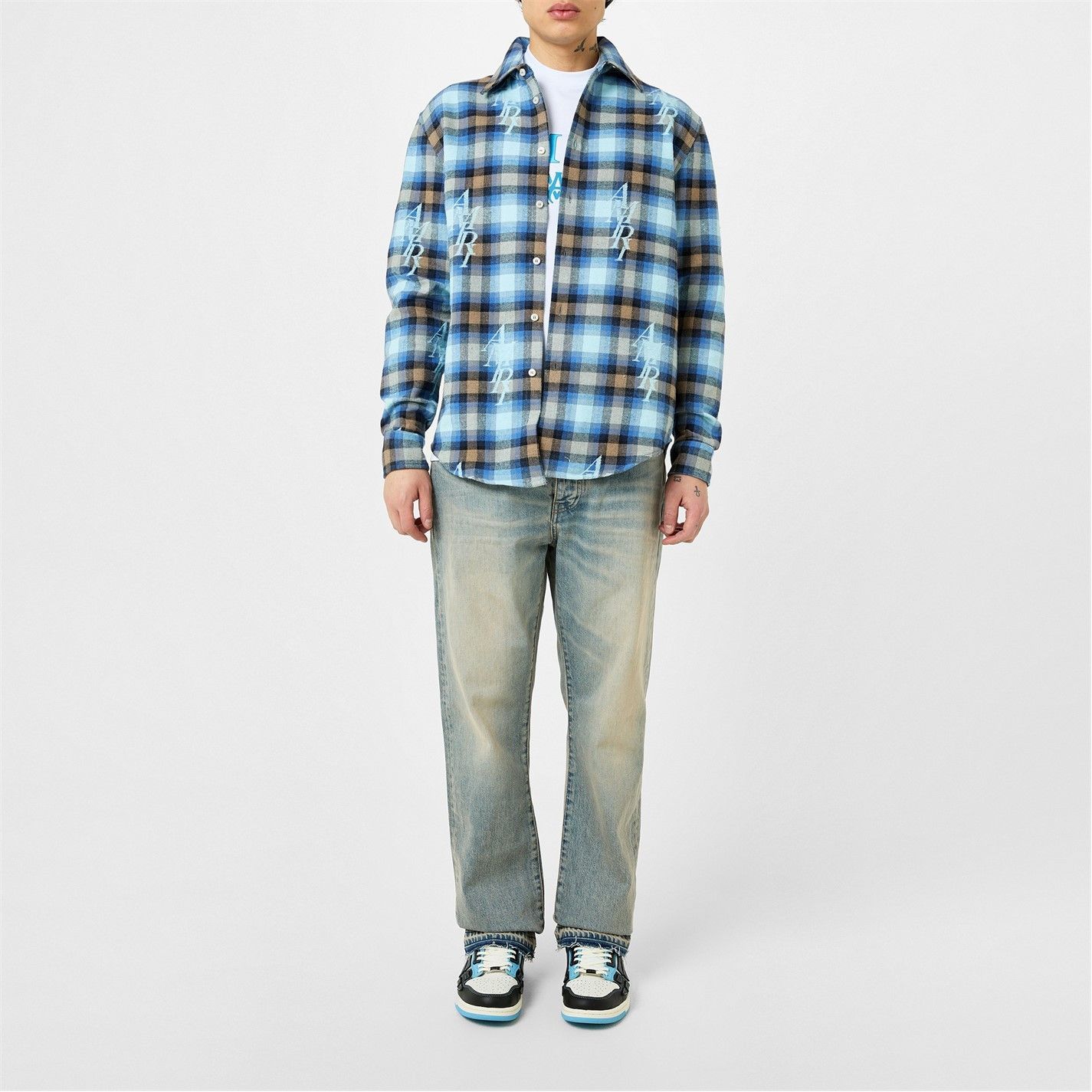 Amiri AMIRI Plaid Flannel Overshirt Size US L / EU 52-54 / 3 - 5 Thumbnail