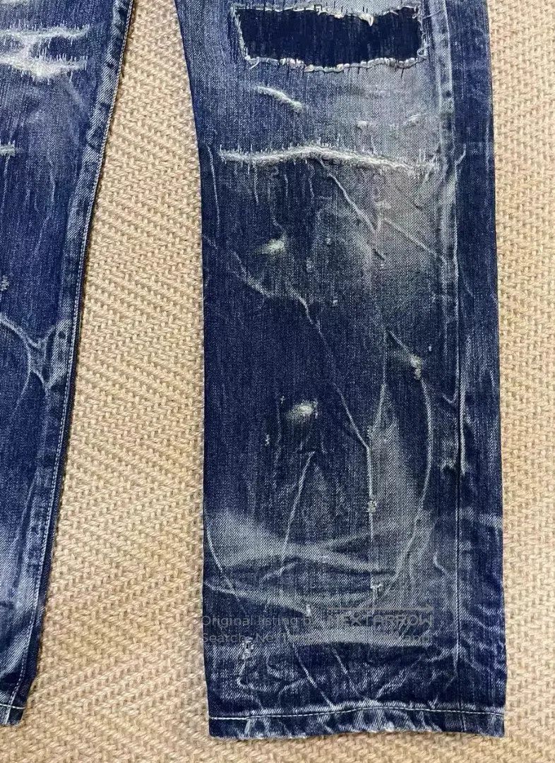 Neighborhood Neighborhood size M Distressed Washed Cut Denim Jeans Size US 27 - 7 Thumbnail