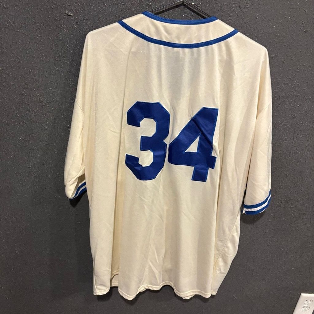 The Unbranded Brand Cream and Blue Royals Bo Jackson Baseball Jersey Size US XXL / EU 58 / 5 - 5 Thumbnail