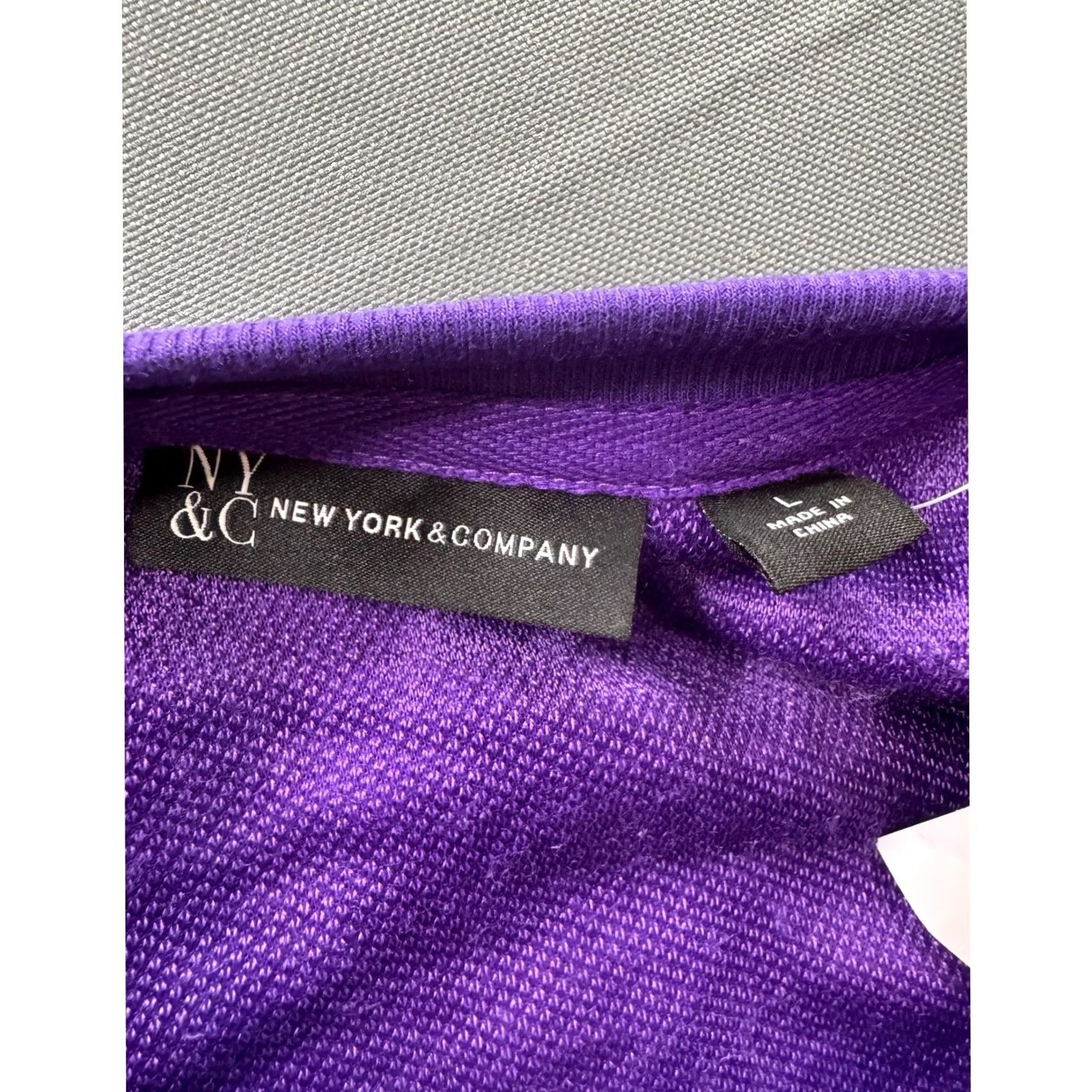 Vintage New York & Company Sweatshirt Womens Purple Boucle Sherpa Pullover Large NWT Size L / US 10 / IT 46 - 6 Thumbnail
