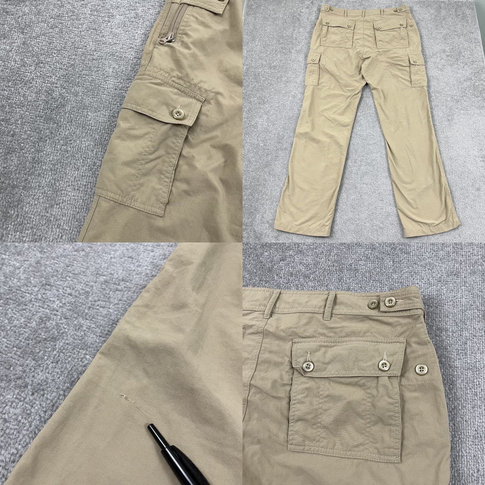 Vintage Clothing Arts P Cubed Pick Pocket Proof Pants Mens 36x32 Straight Nylon Khaki 5-Pocket Regular Size US 36 / EU 52 - 8 Thumbnail