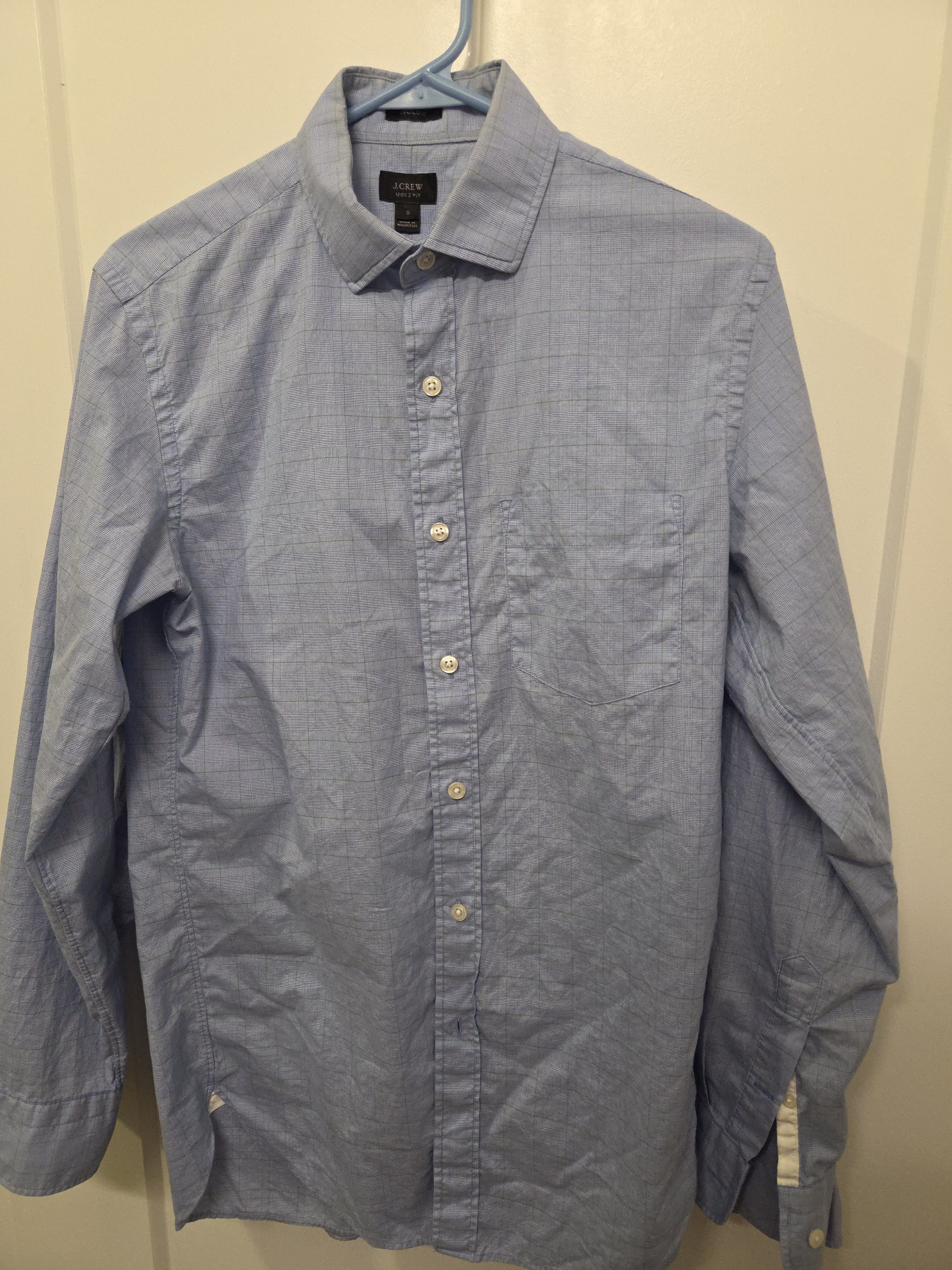 J.Crew TWO 2 PLY Ludlow Small Dress Shirts Size US S / EU 44-46 / 1 - 5 Thumbnail